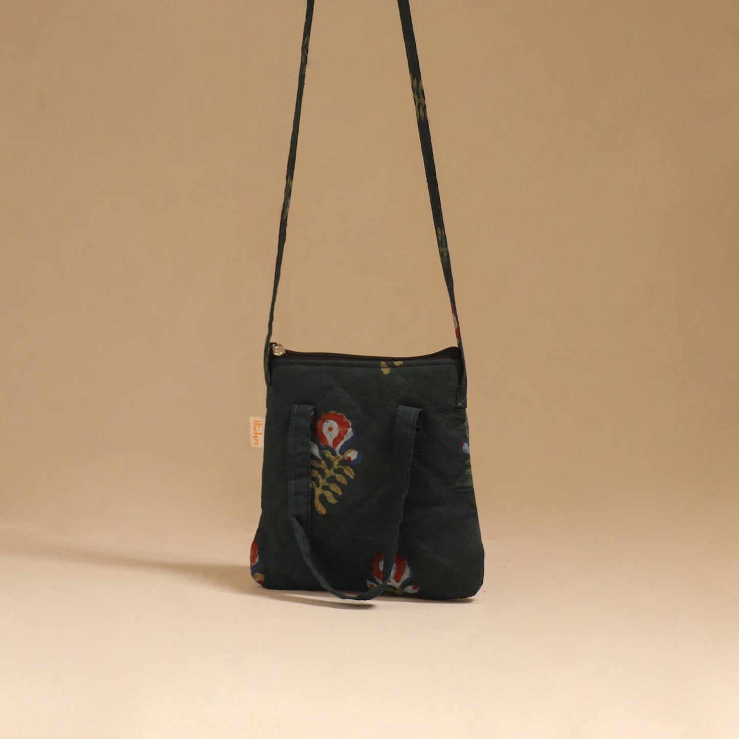 Handcrafted quilted sling bag 55