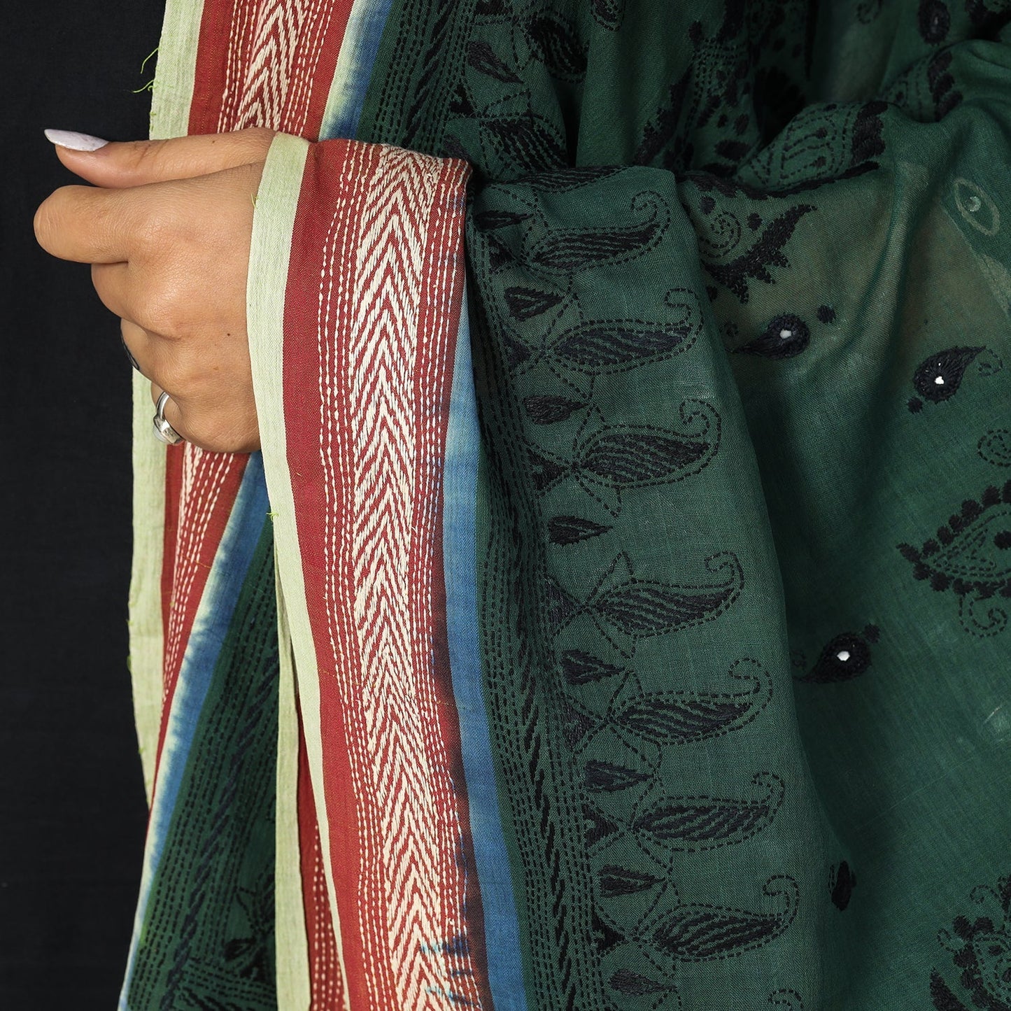 Kantha Embroidery Dupatta