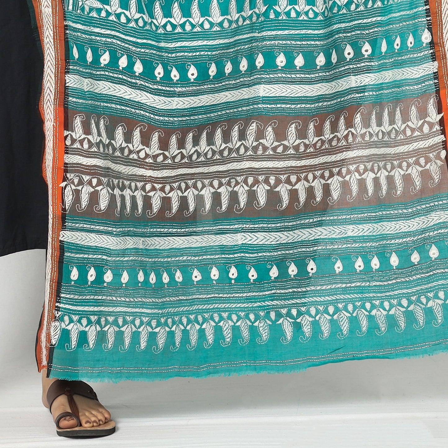 Kantha Embroidery Dupatta