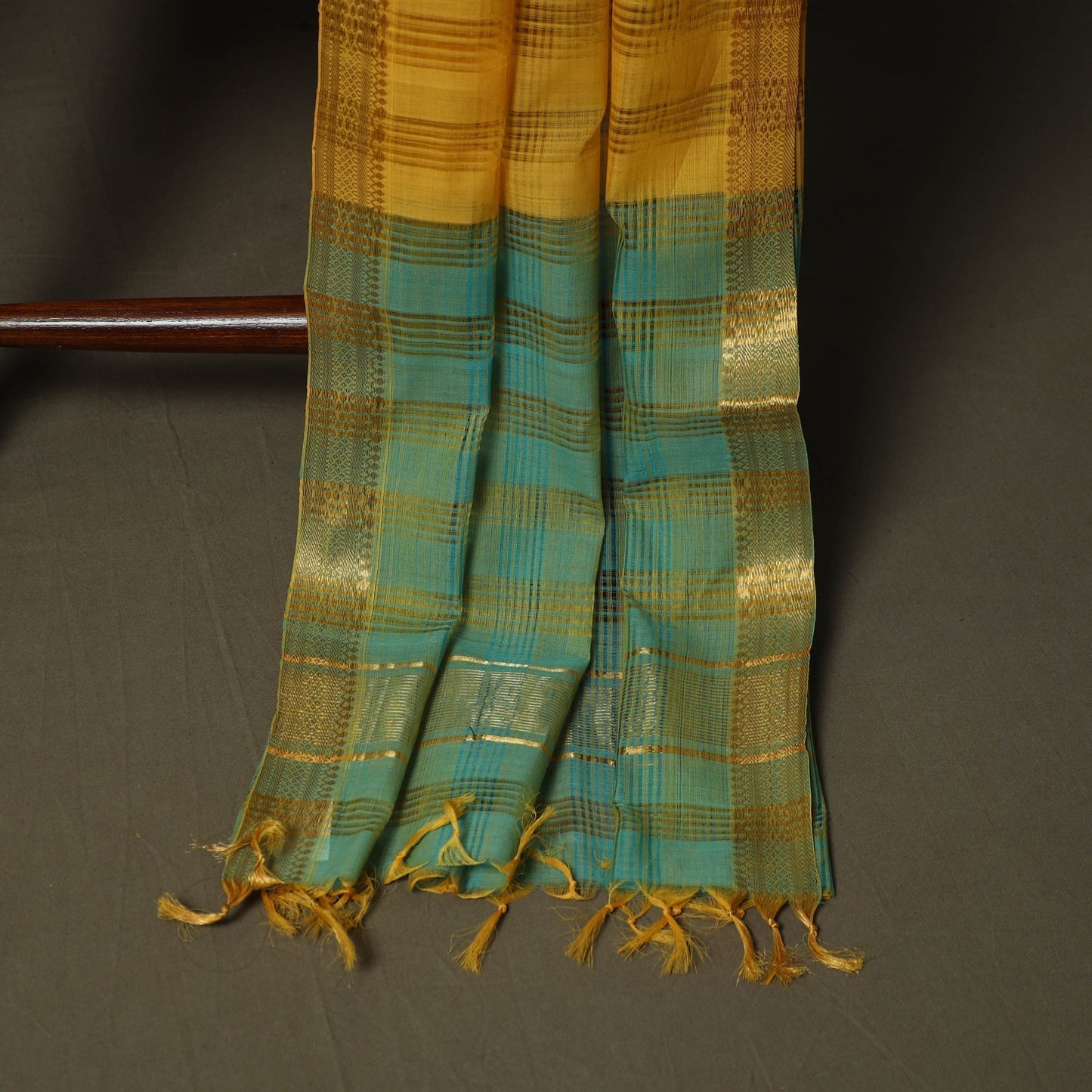 Handloom cotton mangalagiri 3pc unstitched dress material
