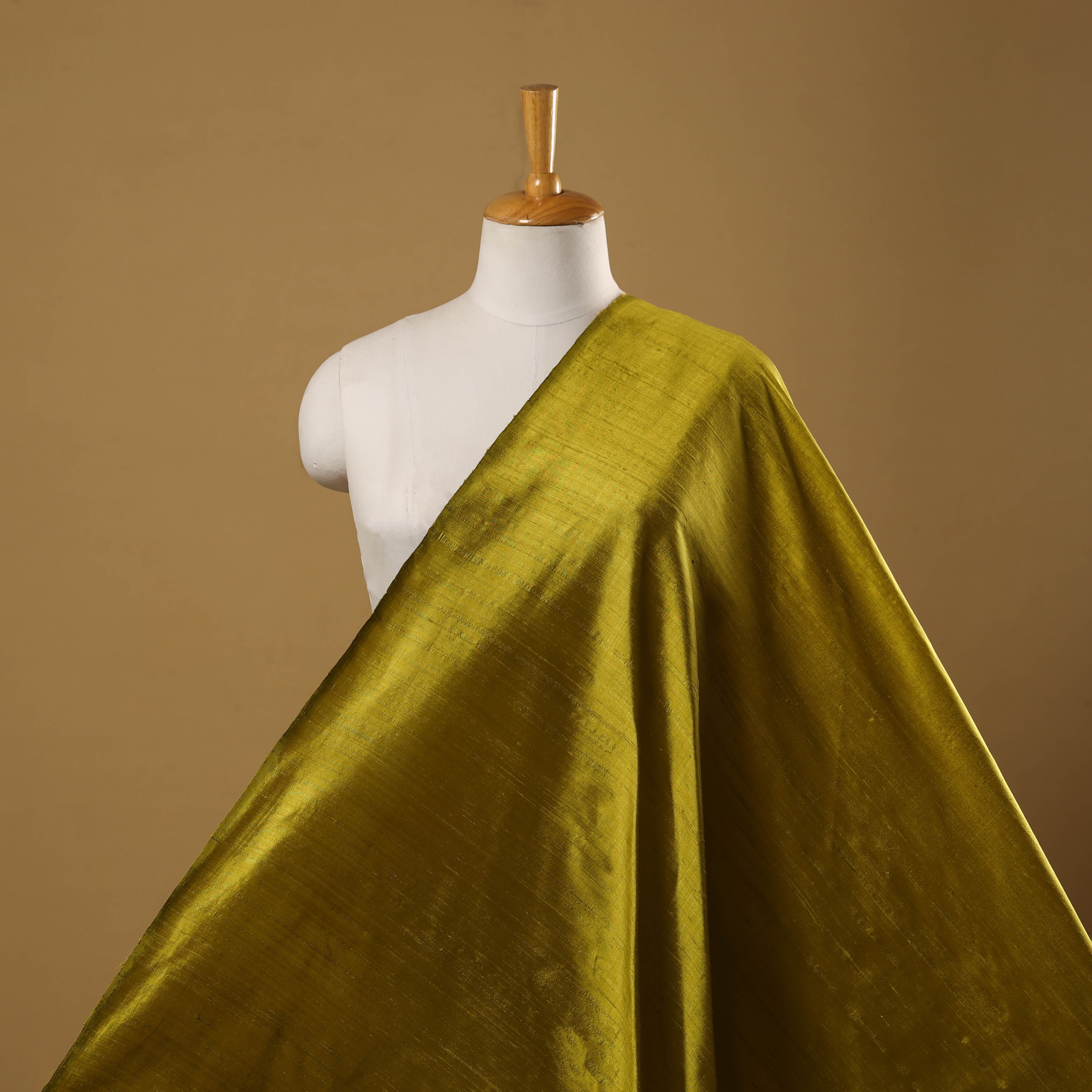 Pink - Handloom Dupion Silk Natural Dyed Plain Fabric 11