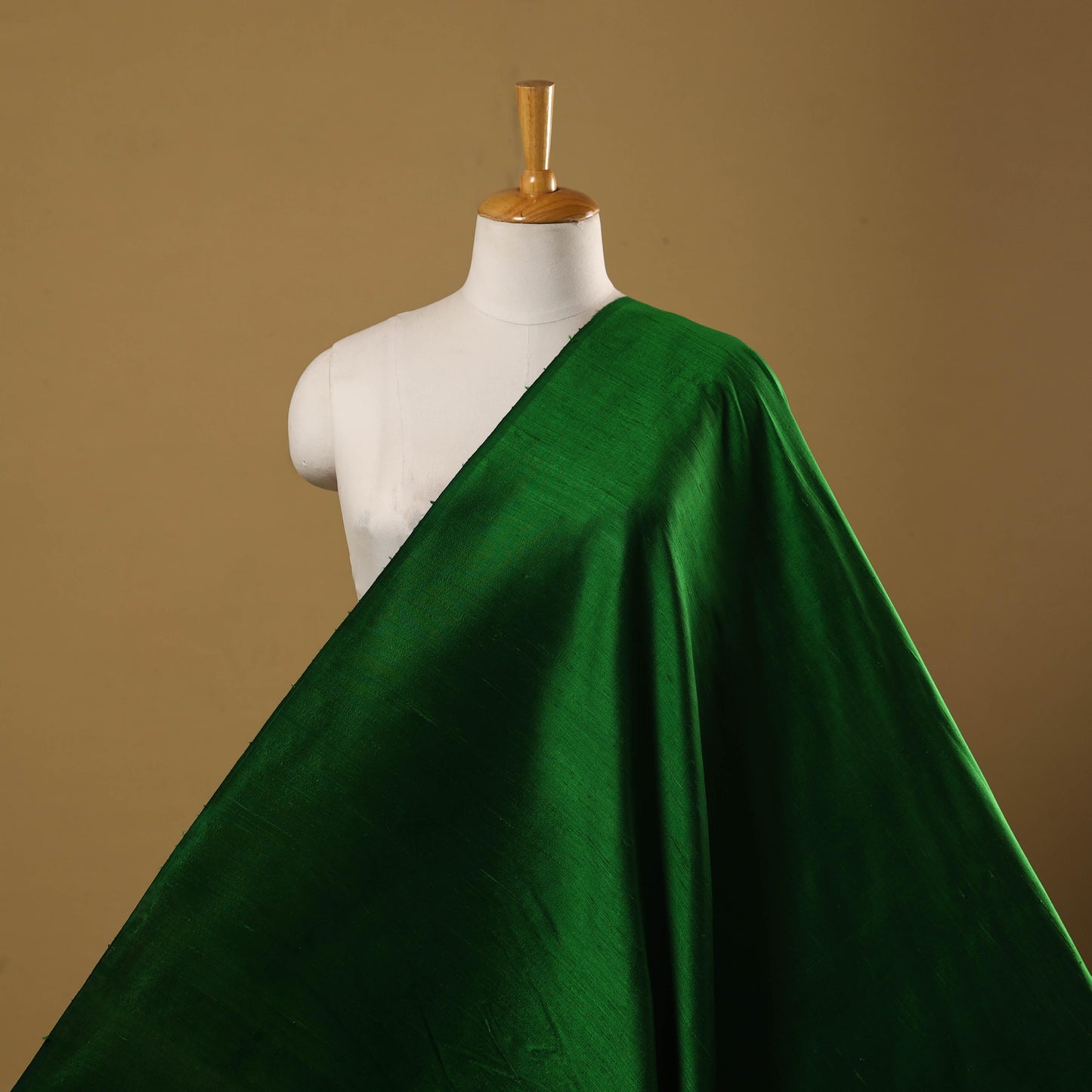 Handloom dupion silk natural dyed plain fabric 07