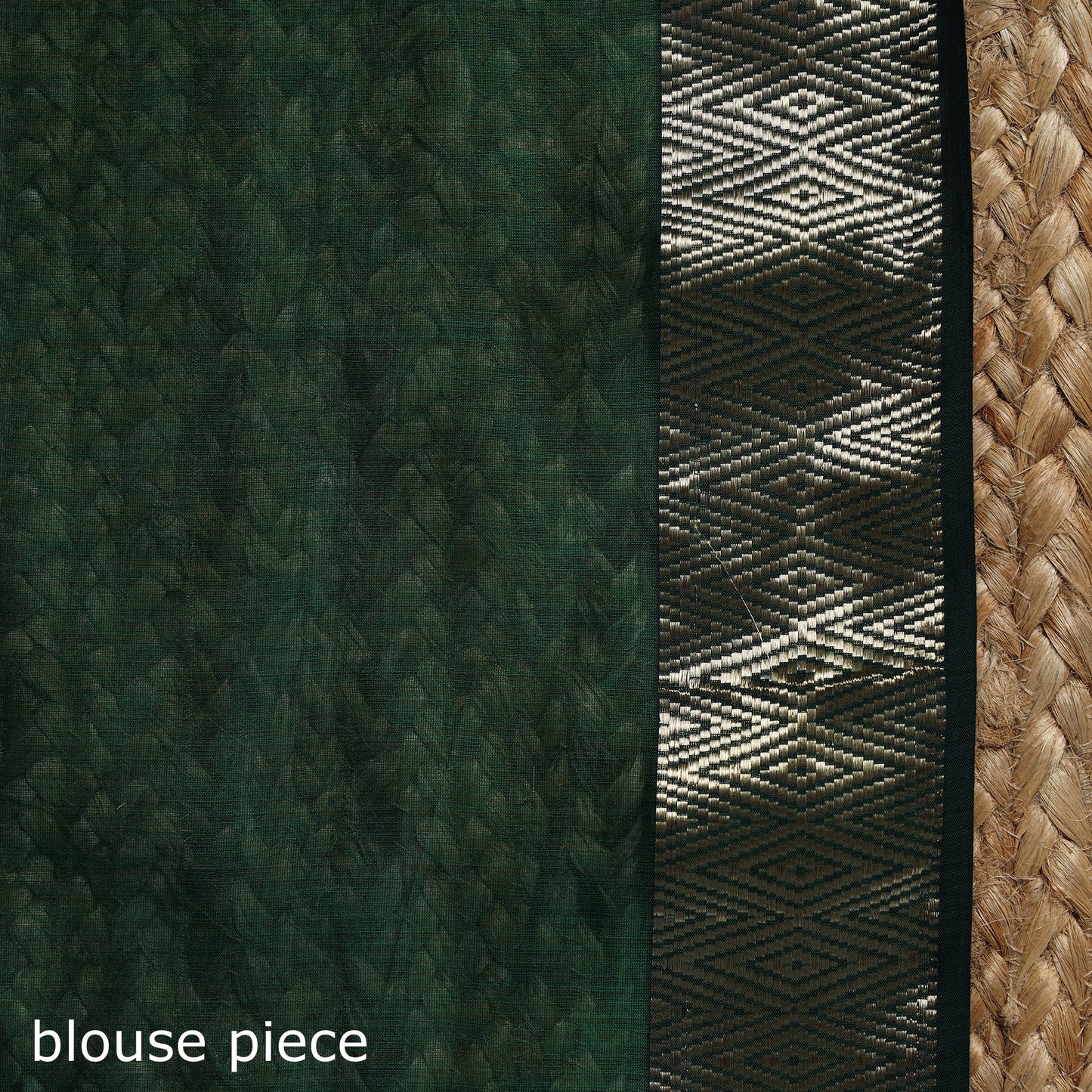 Green - handloom maheshwari saree with zari border 31