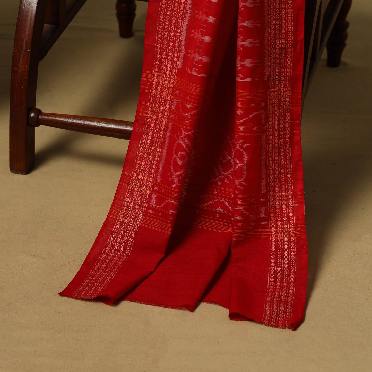 Handloom sambalpuri ikat cotton 3pc unstitched dress