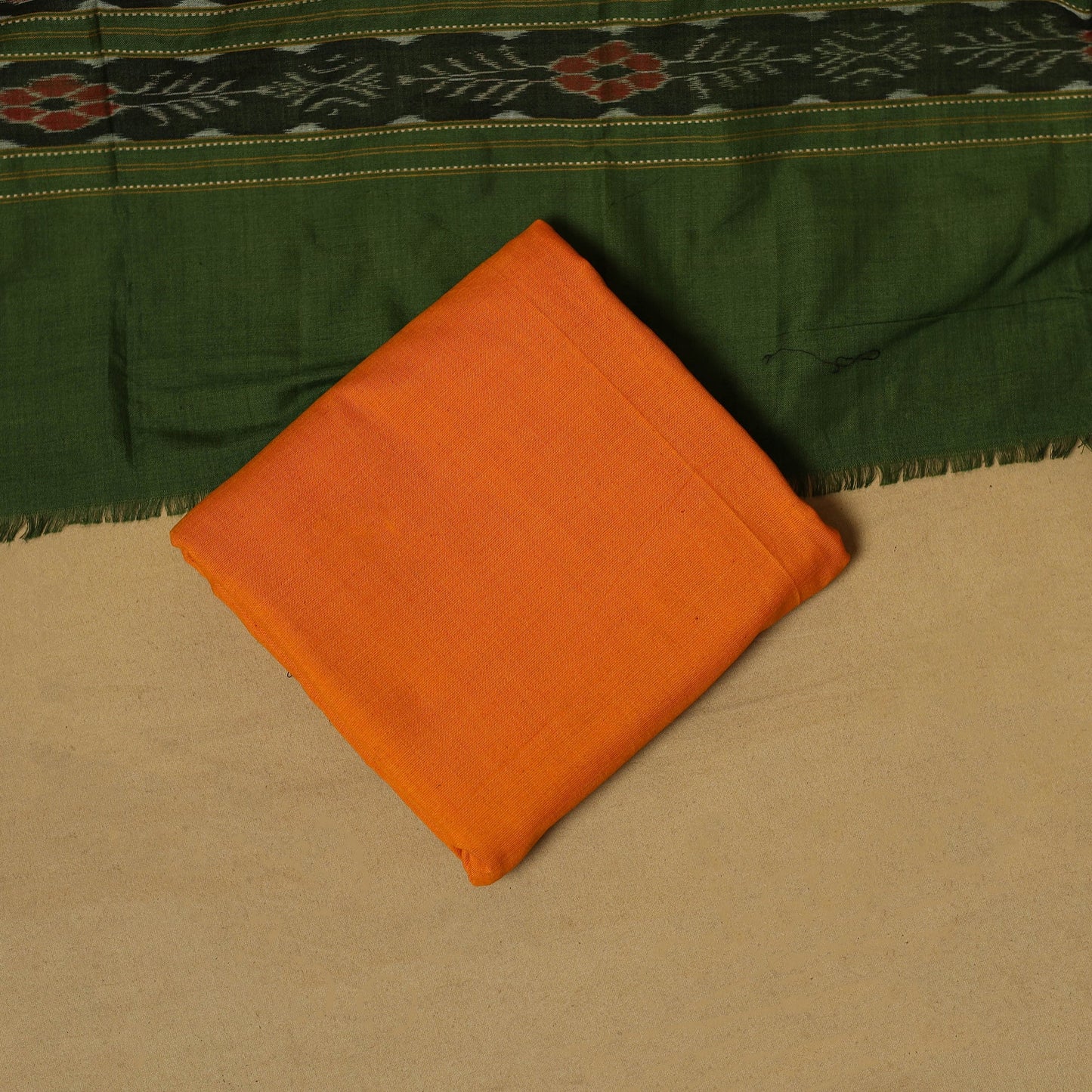 Handloom sambalpuri ikat cotton 3pc unstitched dress