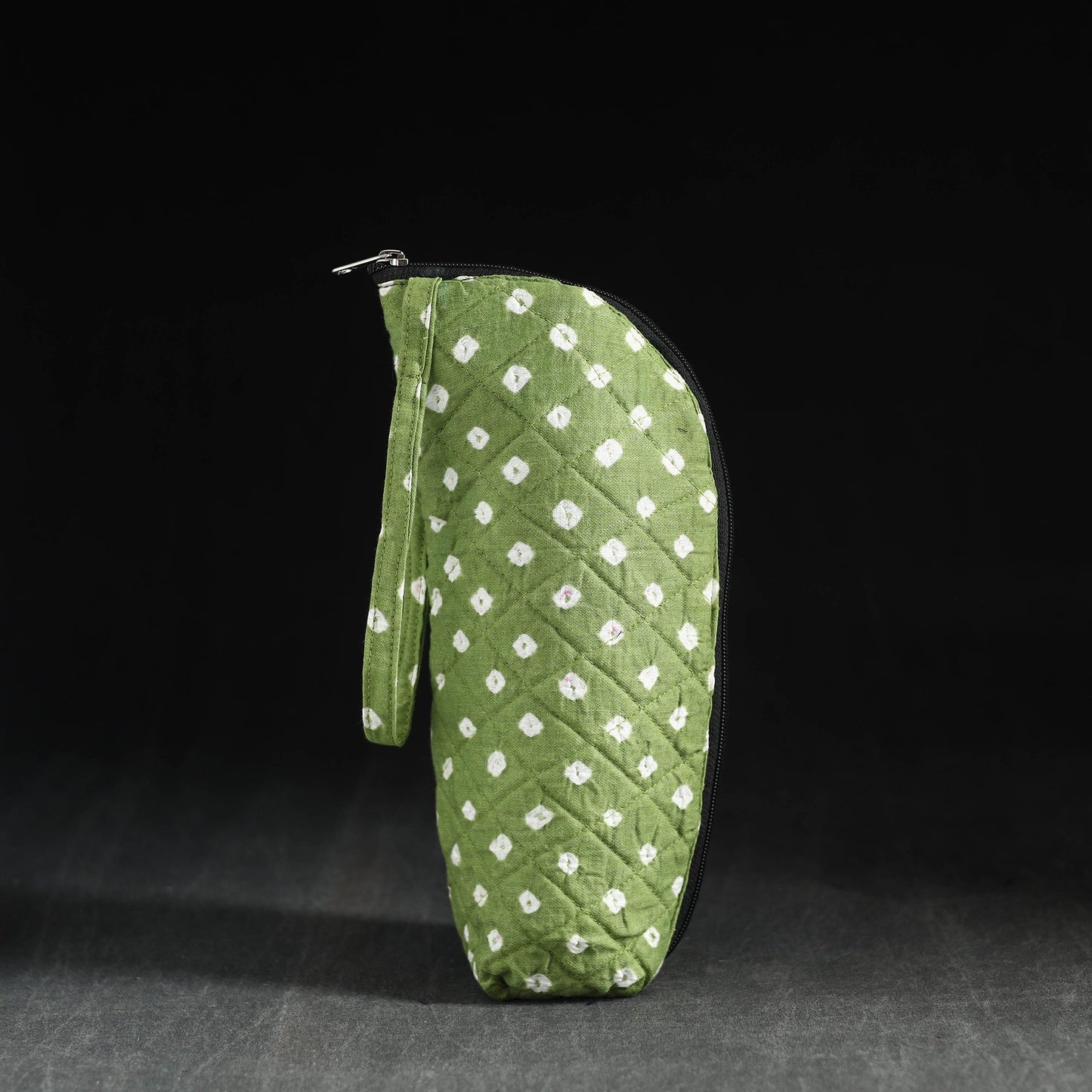 Green Handmade Cotton 1L Water Bottle Cover