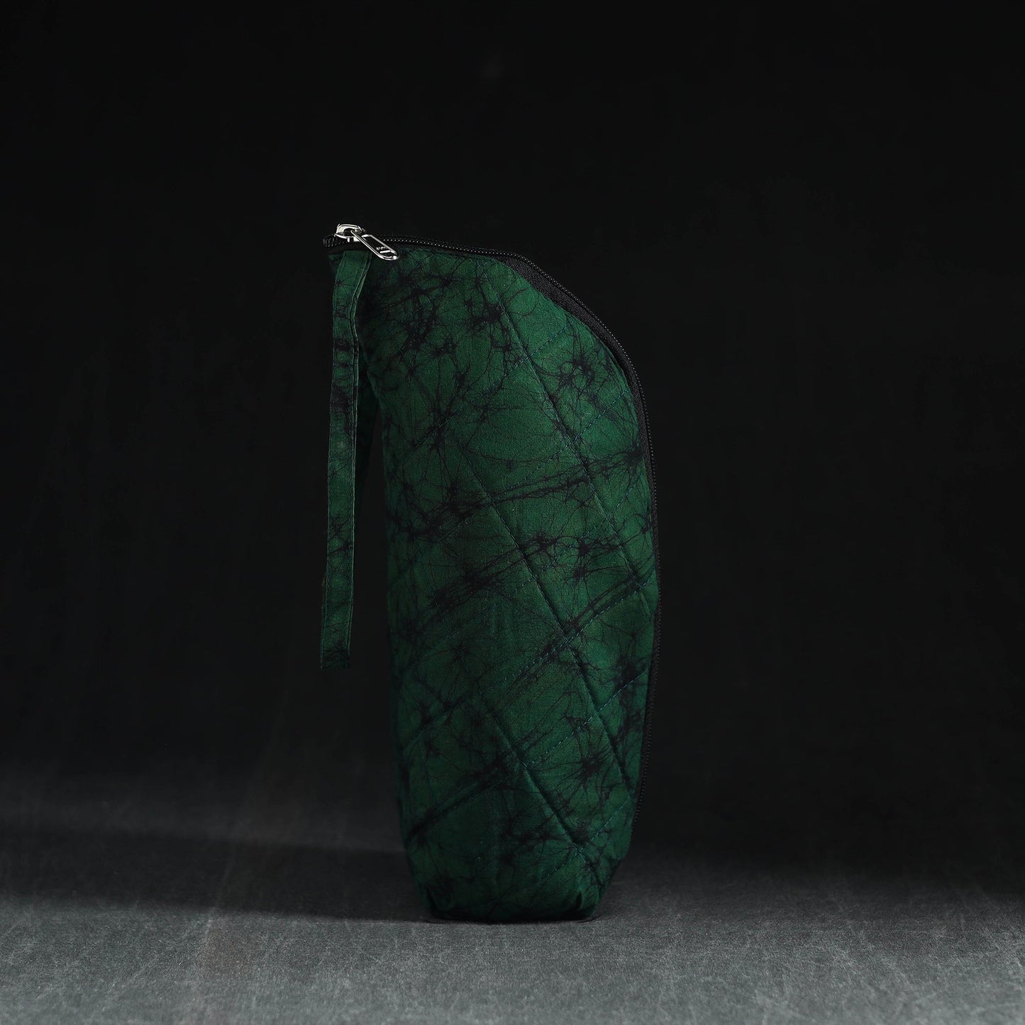 Green Handmade Cotton 1L Water Bottle Cover