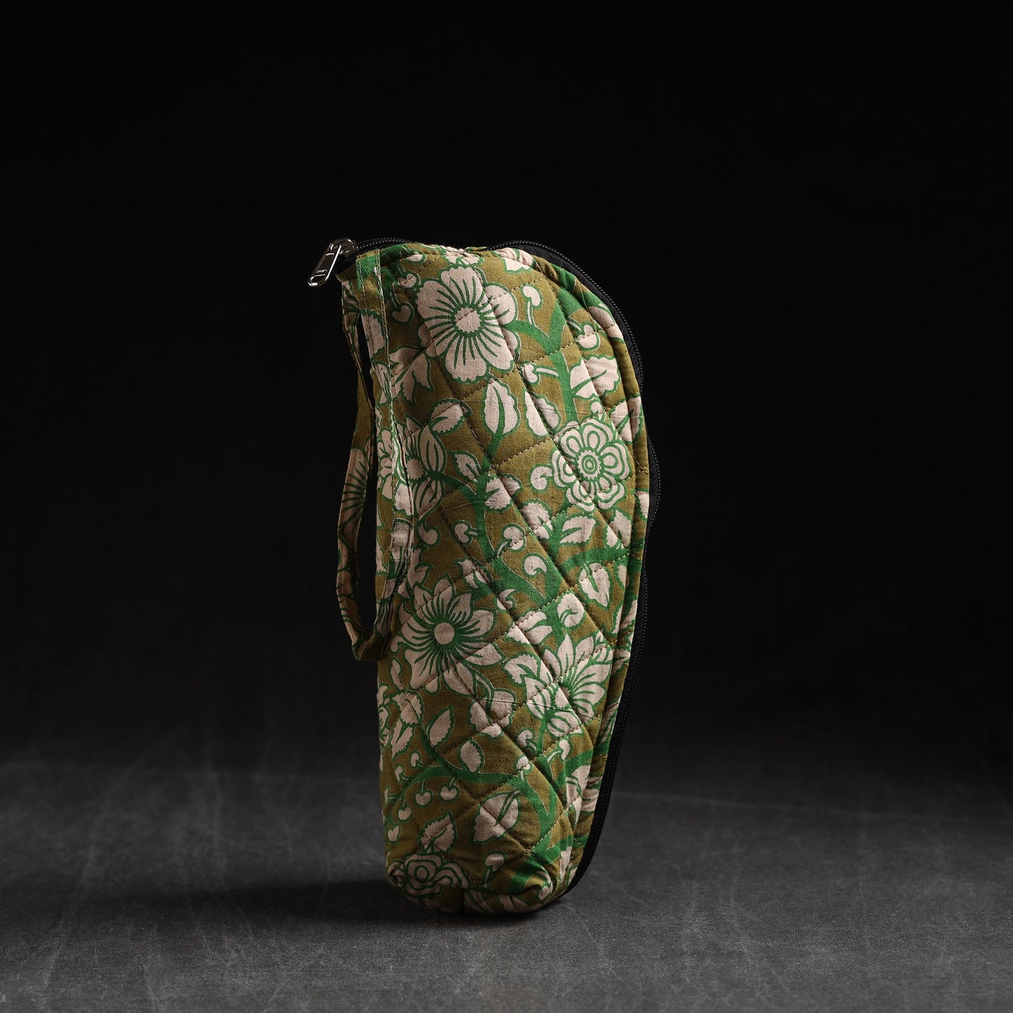 Green Handmade Cotton 1L Water Bottle Cover