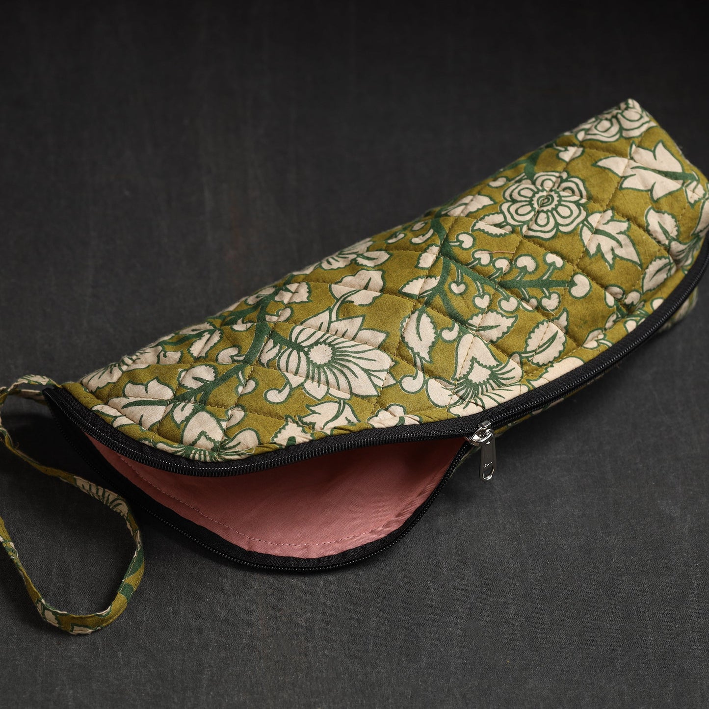 Green Handmade Cotton 1L Water Bottle Cover