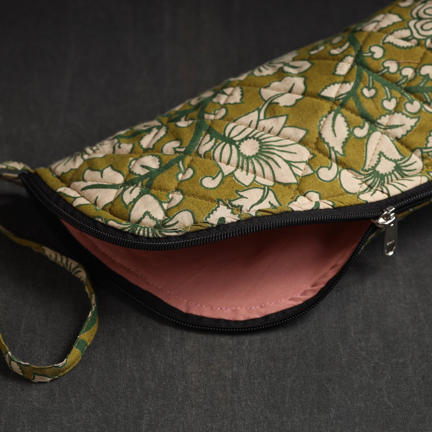 Green Handmade Cotton 1L Water Bottle Cover