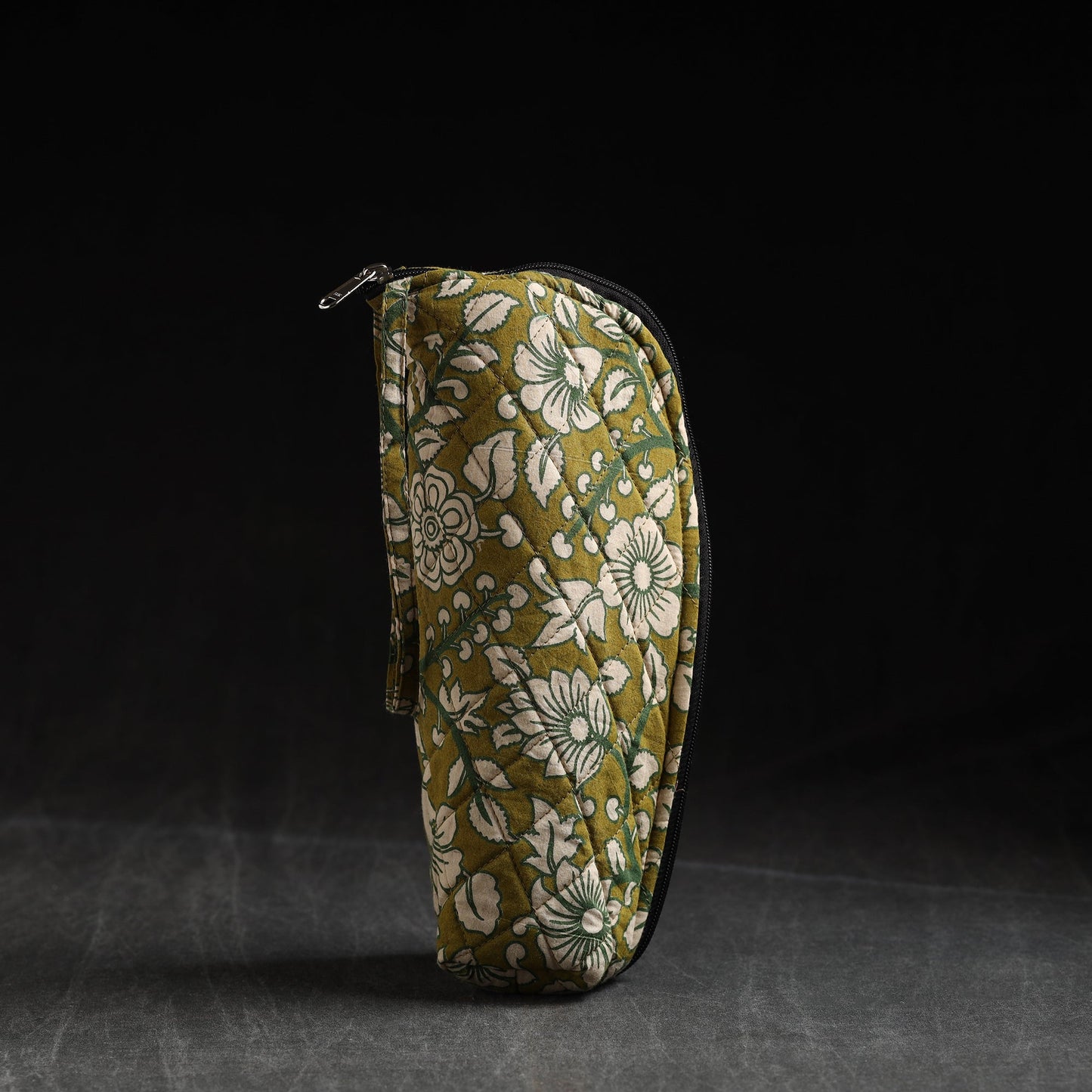 Green Handmade Cotton 1L Water Bottle Cover