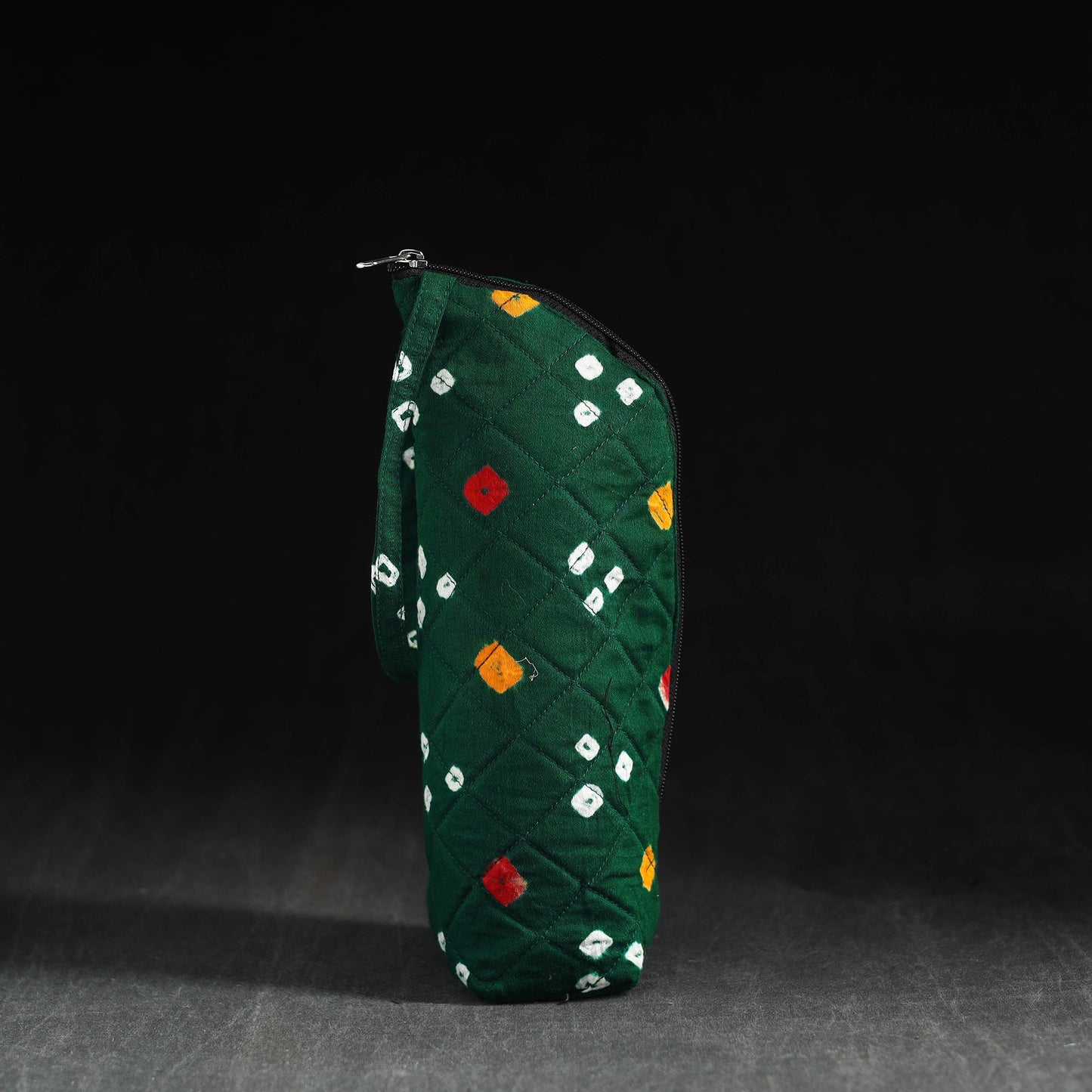 Green Handmade Cotton 1L Water Bottle Cover