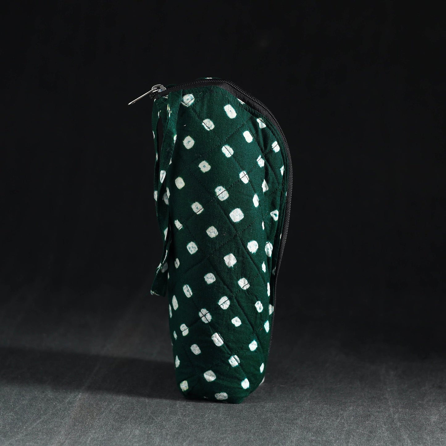 Green Handmade Cotton 1L Water Bottle Cover