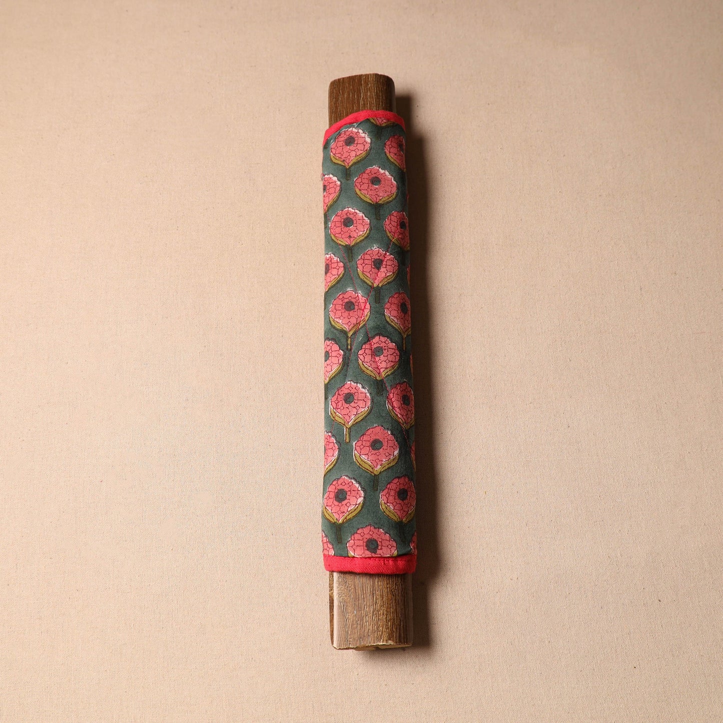 Green - handmade cotton fridge handle cover 25 - handcrafted