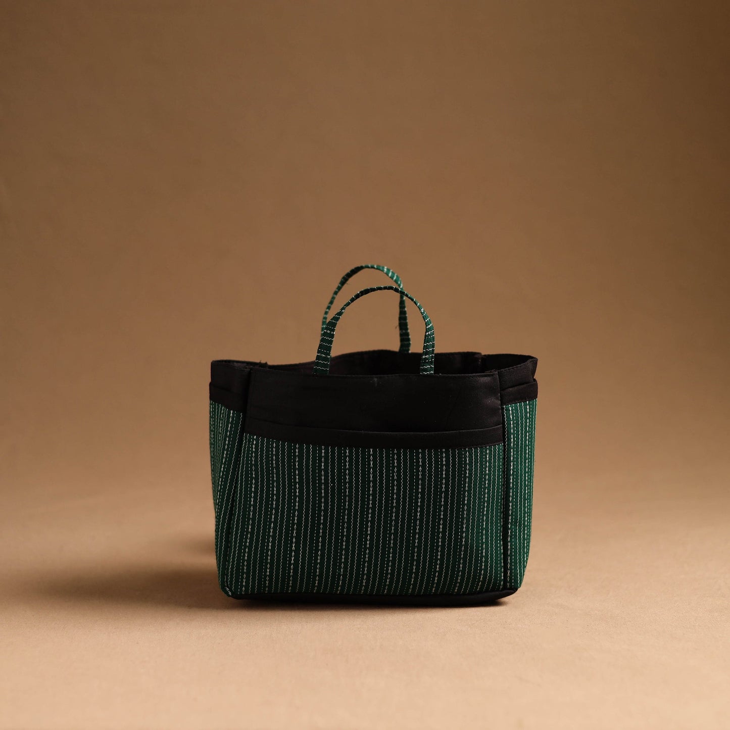 Green Handmade Cotton Multipurpose Cosmetic/Toiletry Bag