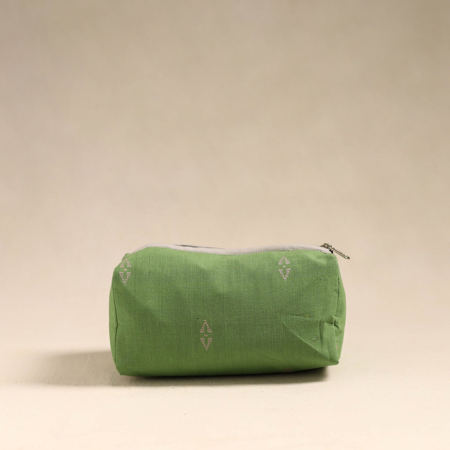 Green Handmade Cotton Toiletry Bag