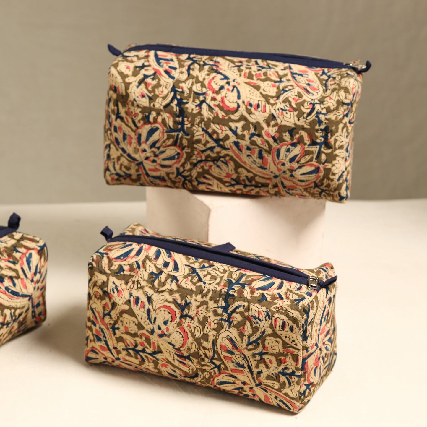 Handmade Cotton Toiletry Bags (Set of 3) 35