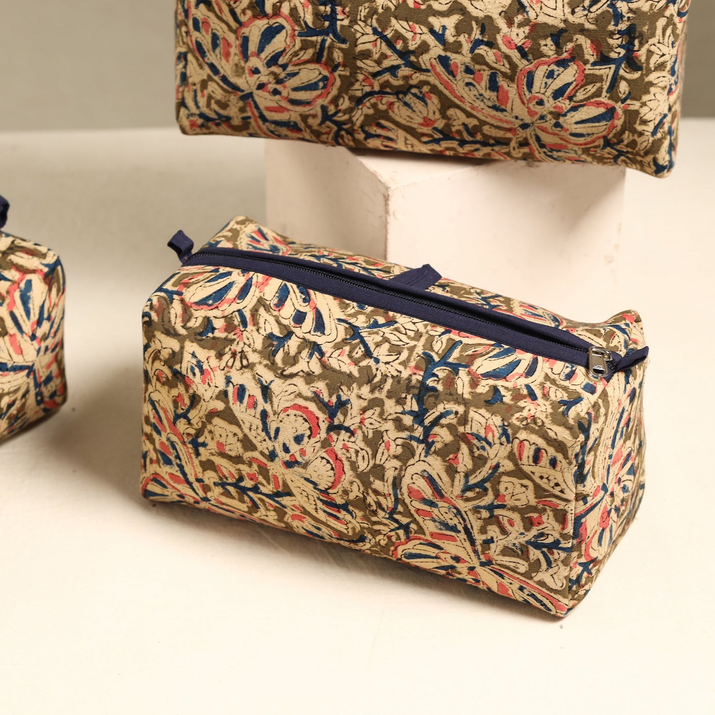 Handmade Cotton Toiletry Bags (Set of 3) 35