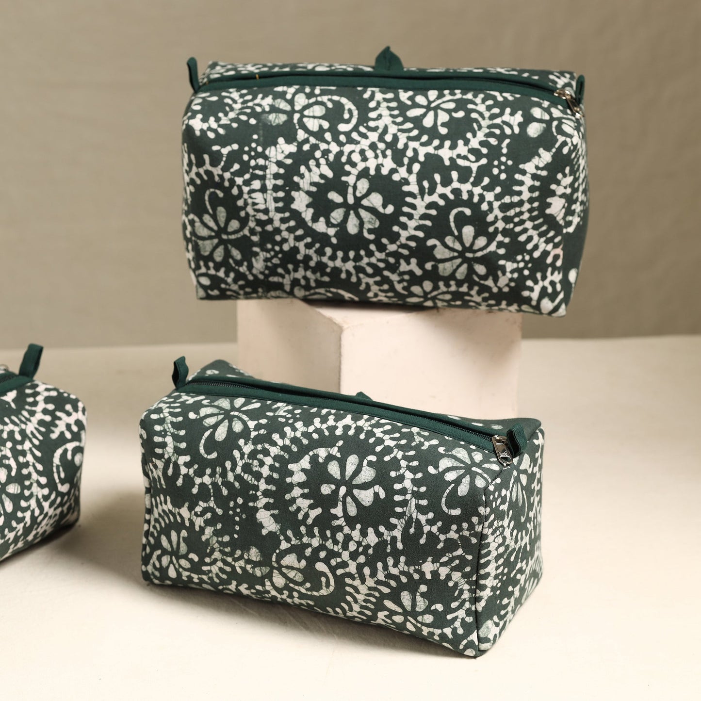 Handmade Cotton Toiletry Bags (Set of 3) 58