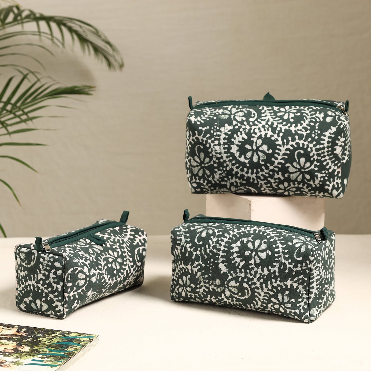 Handmade Cotton Toiletry Bags (Set of 3) 58