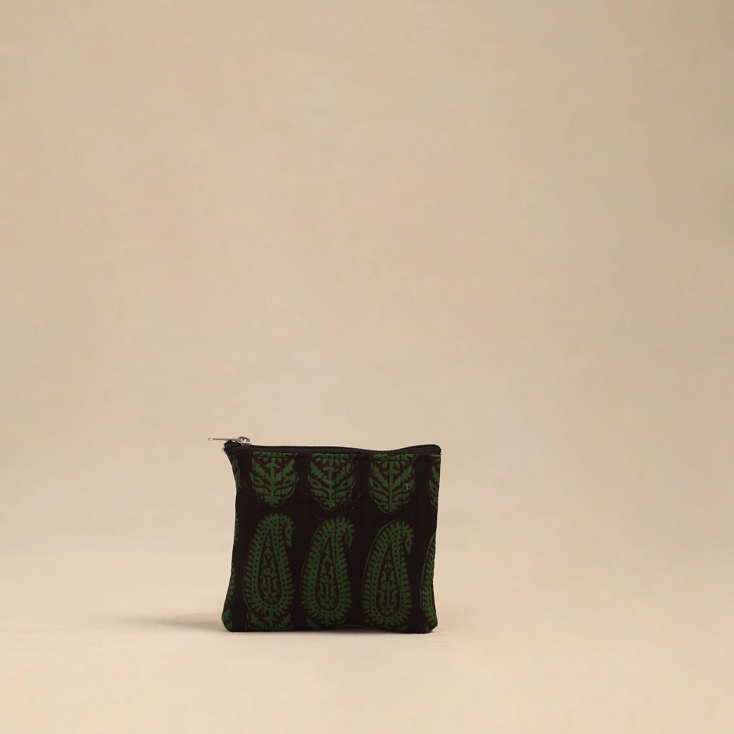 Green Handmade Cotton Utility Pouches (Set of 3)