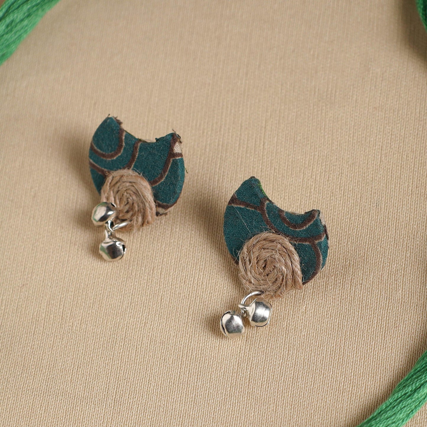 Handmade Fabart Jute Necklace Set