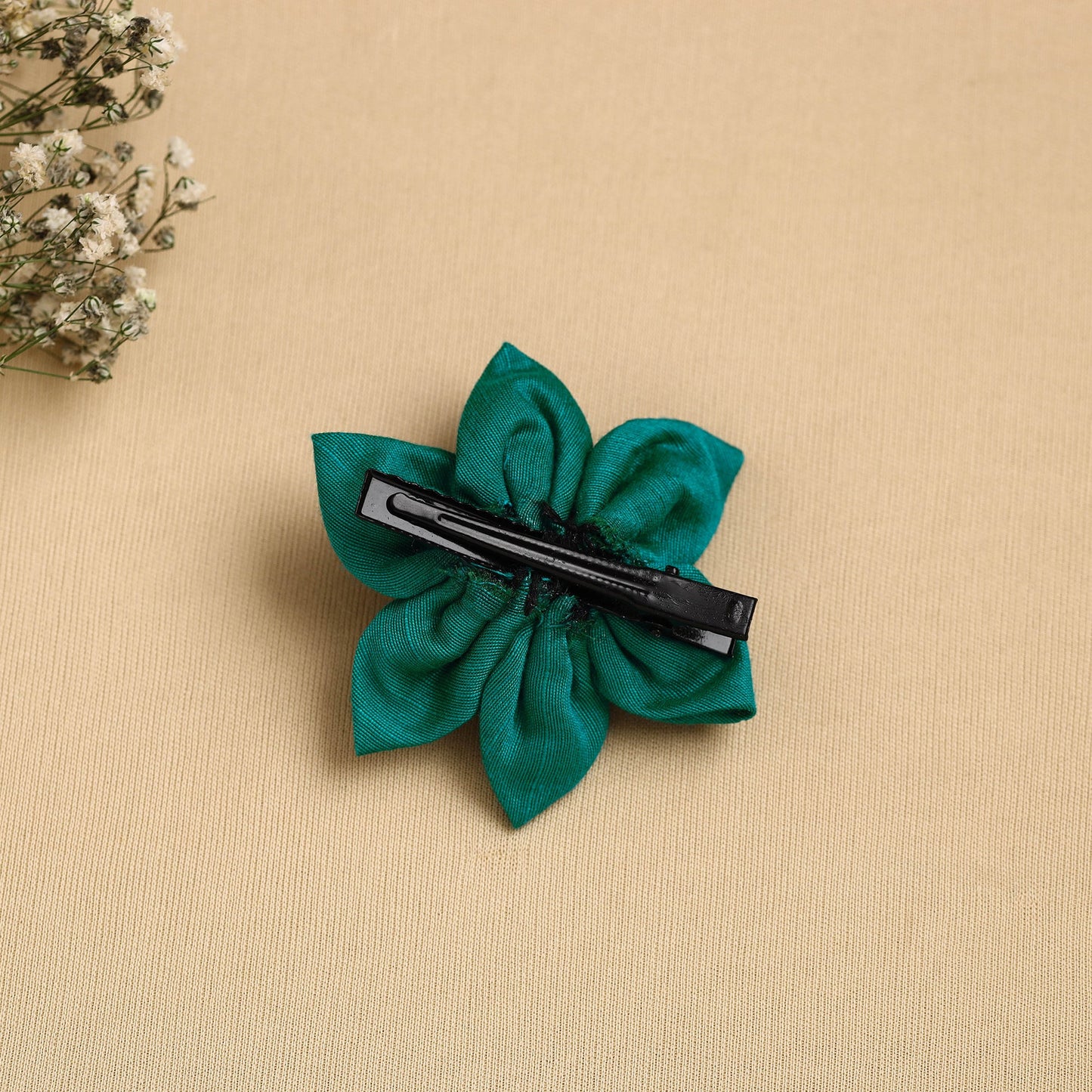 Handmade Fabric Flower Hair Clip Online in India