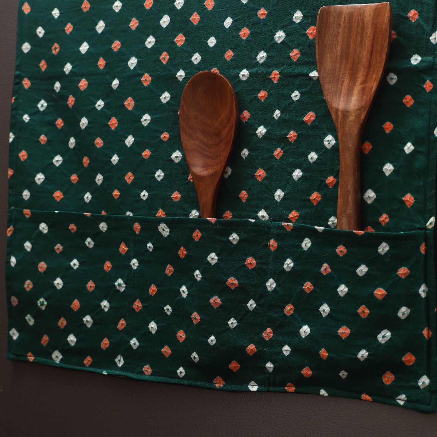 Handmade fridge top cover with multiple pockets 80