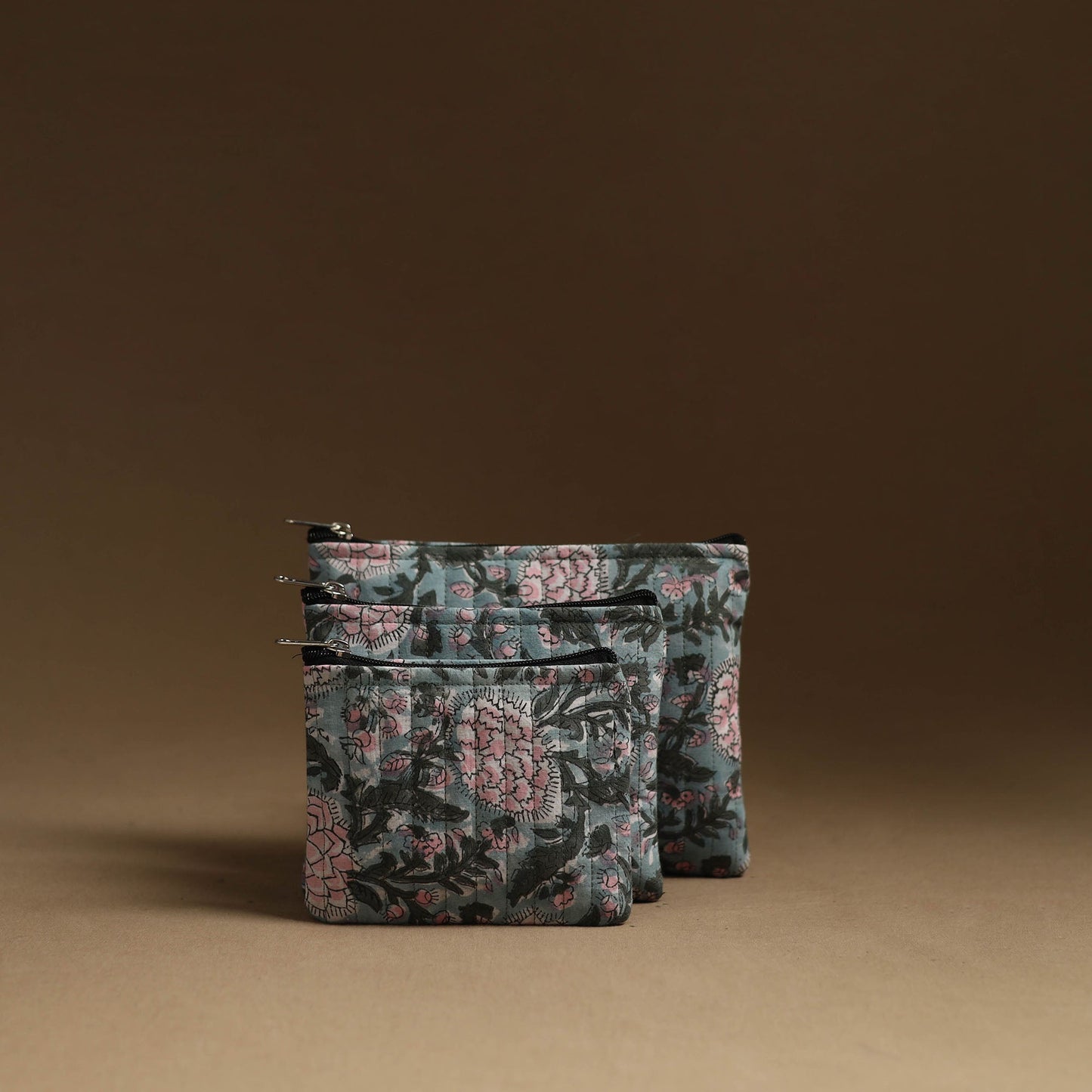 Buy Green Handmade Multipurpose Utility Pouches (set of 3)