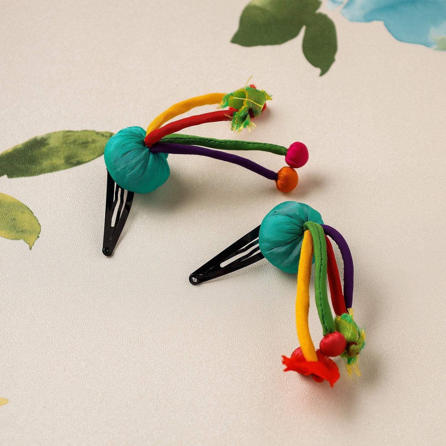 Handmade Poppy Hair Clips by Jugaad