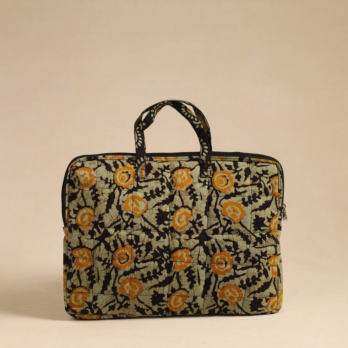 Handmade Quilted Cotton Laptop Bag