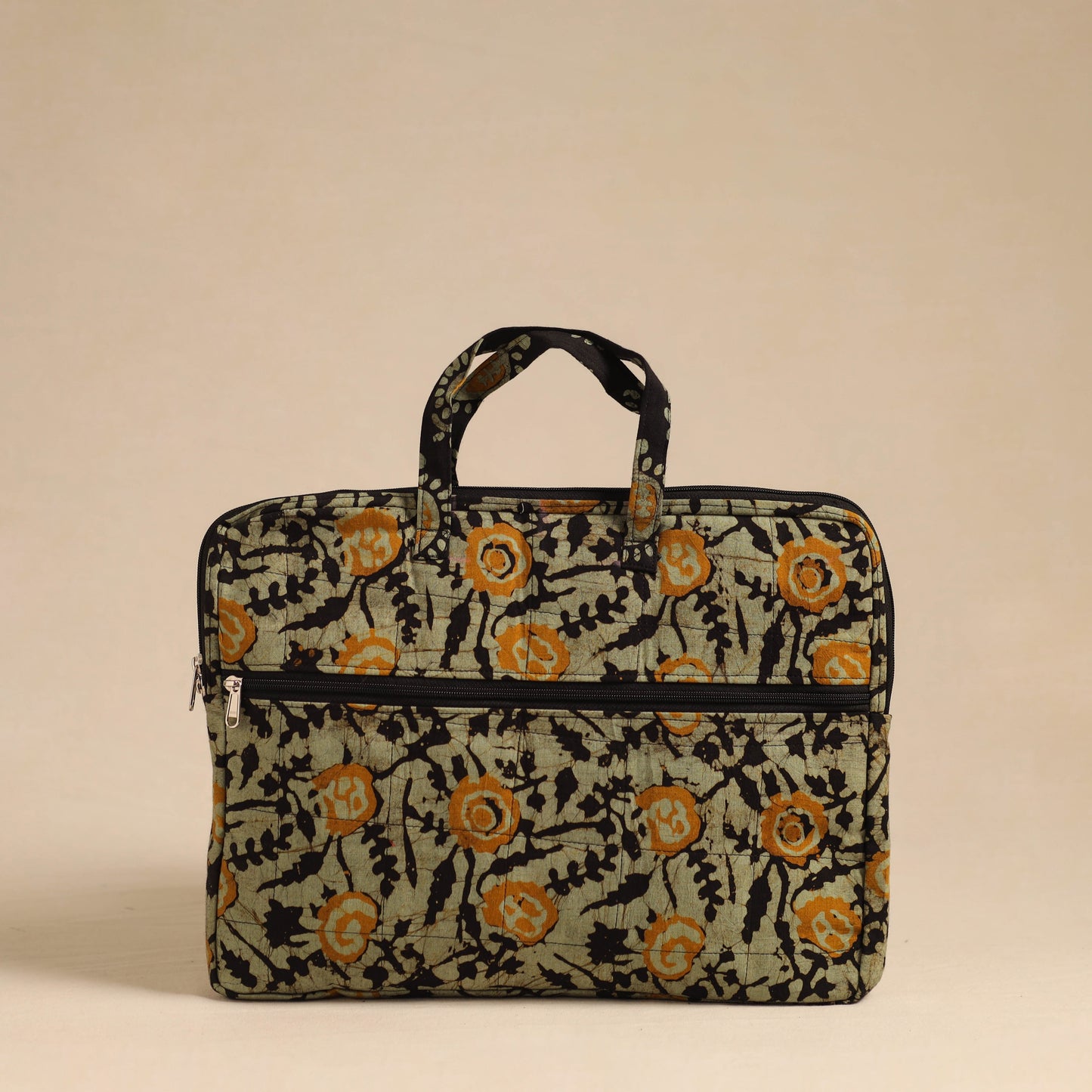 Handmade Quilted Cotton Laptop Bag