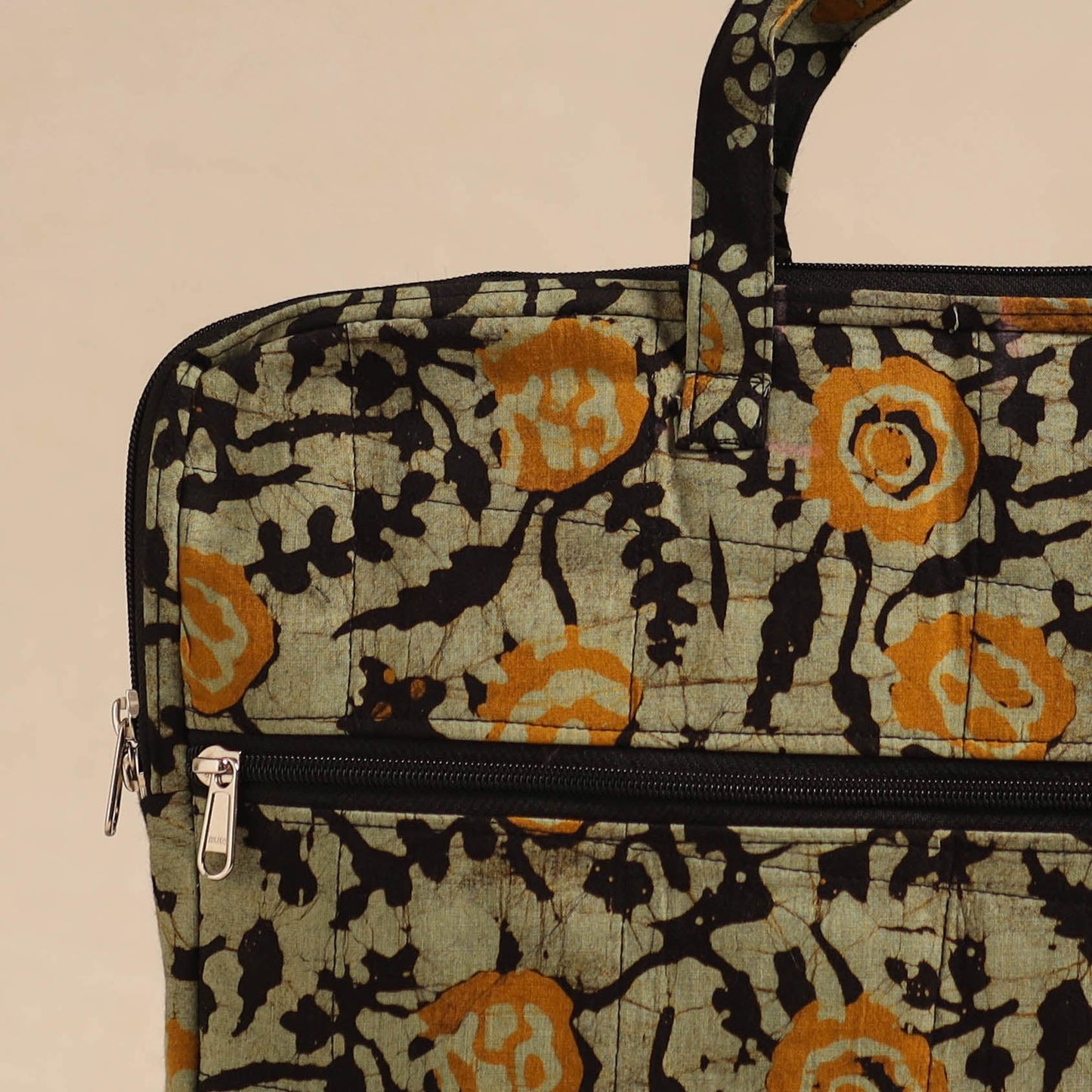 Handmade Quilted Cotton Laptop Bag