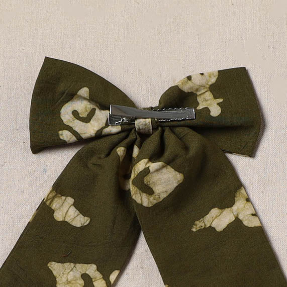 Handmade women’s bow hair clip 68 - handcrafted