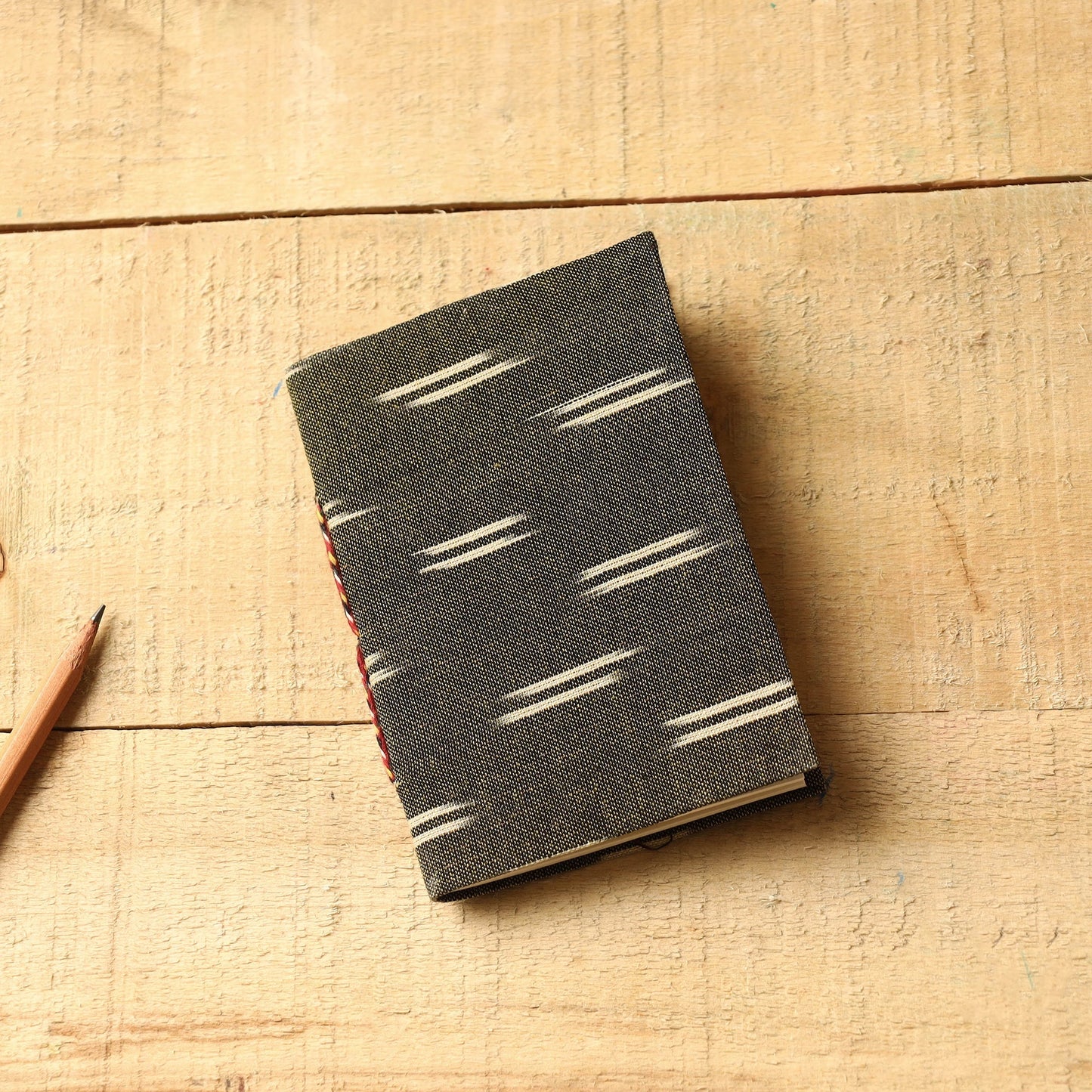 Ikat Fabric Cover Handmade Paper Notebook