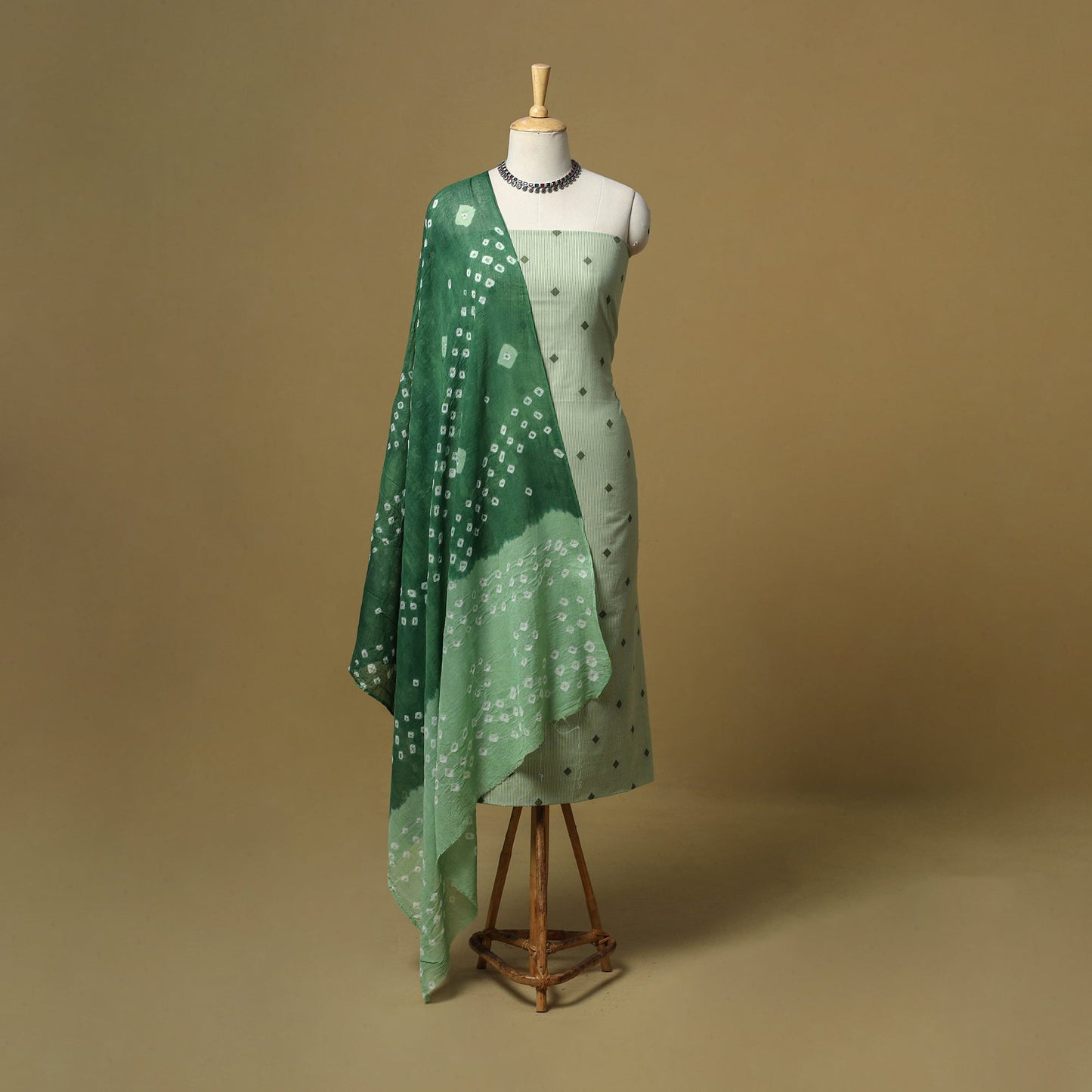 Jacquard cotton 2pc unstitched dress material 07