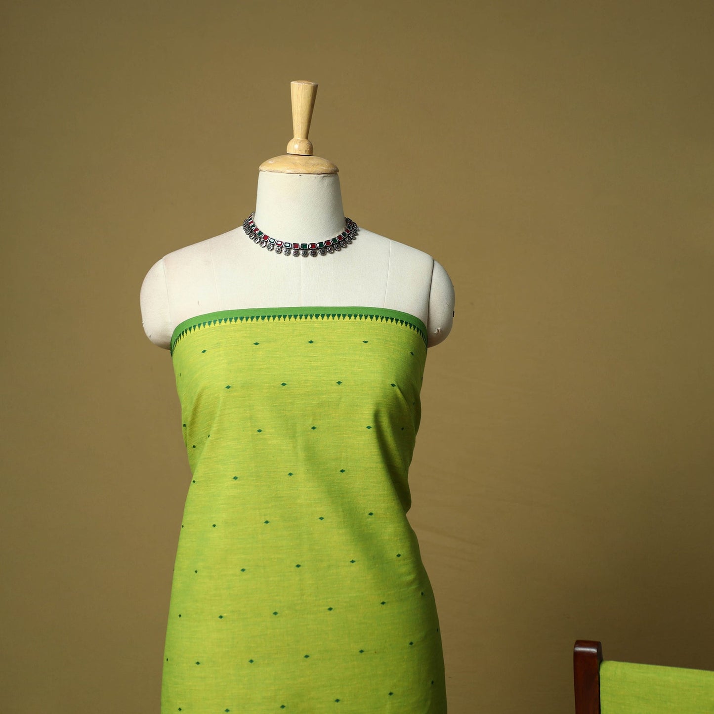 Jacquard cotton 3pc unstitched dress material 28