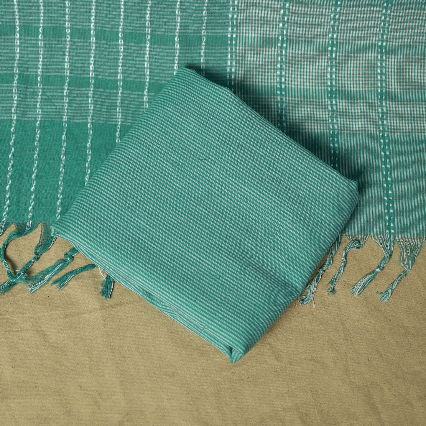 Jacquard cotton 3pc unstitched dress material 38