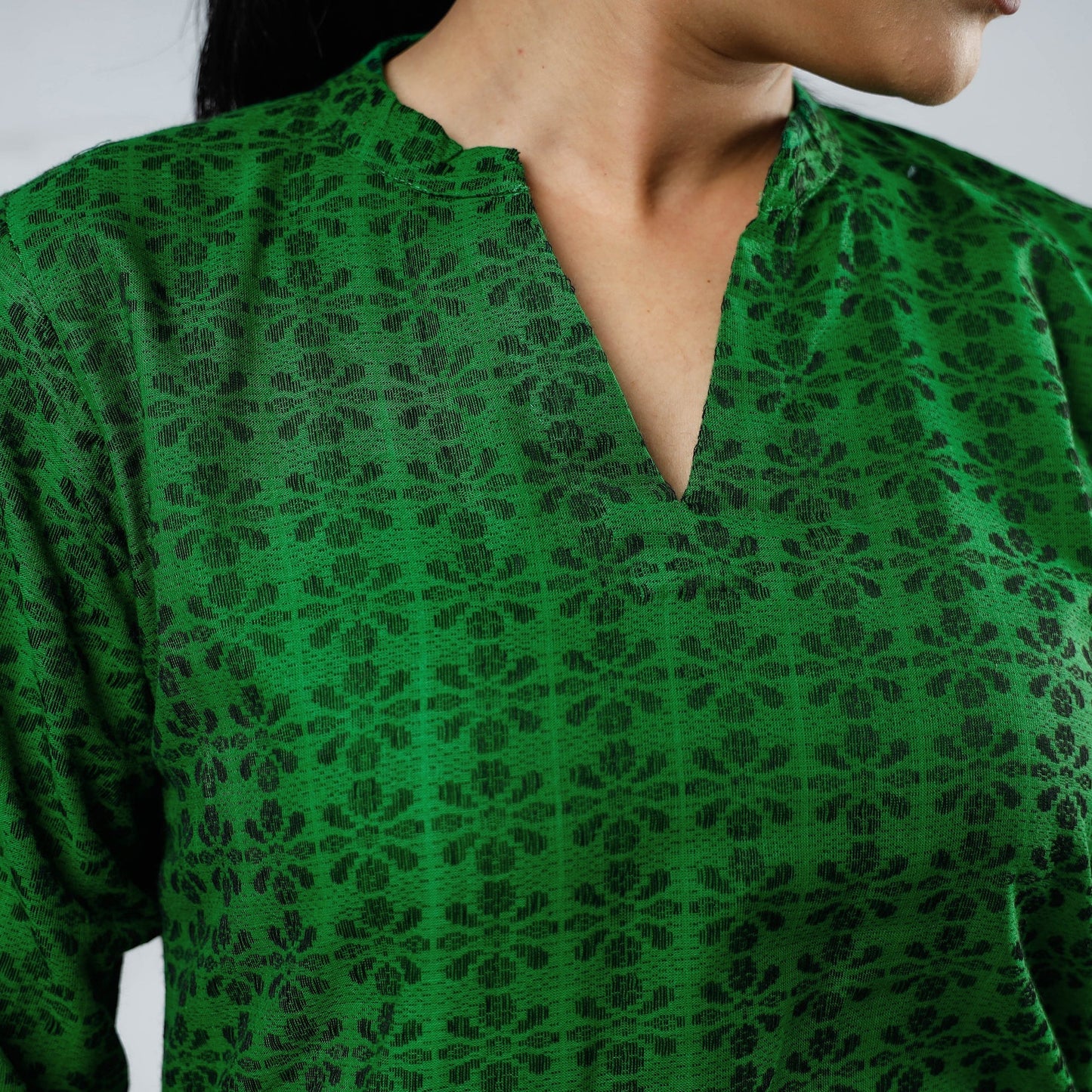 Buy Jacquard Cotton Long Kurta Online l iTokri.com