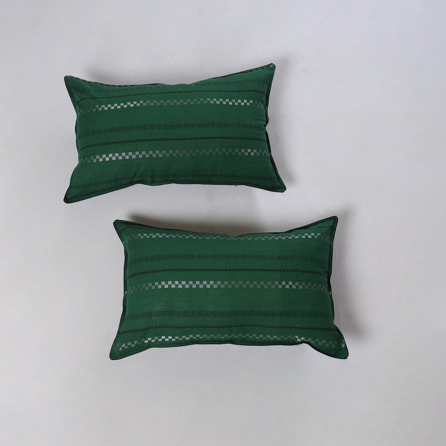 Jacquard weave pillow cover (set of 2) 25 - handcrafted