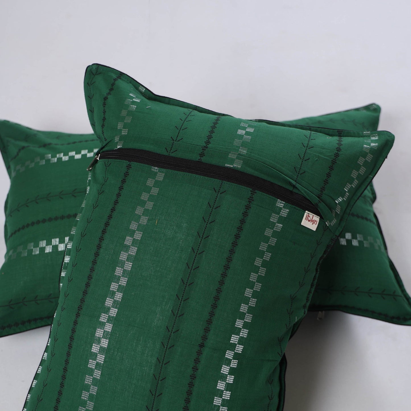 Jacquard weave pillow cover (set of 2) 25 - handcrafted