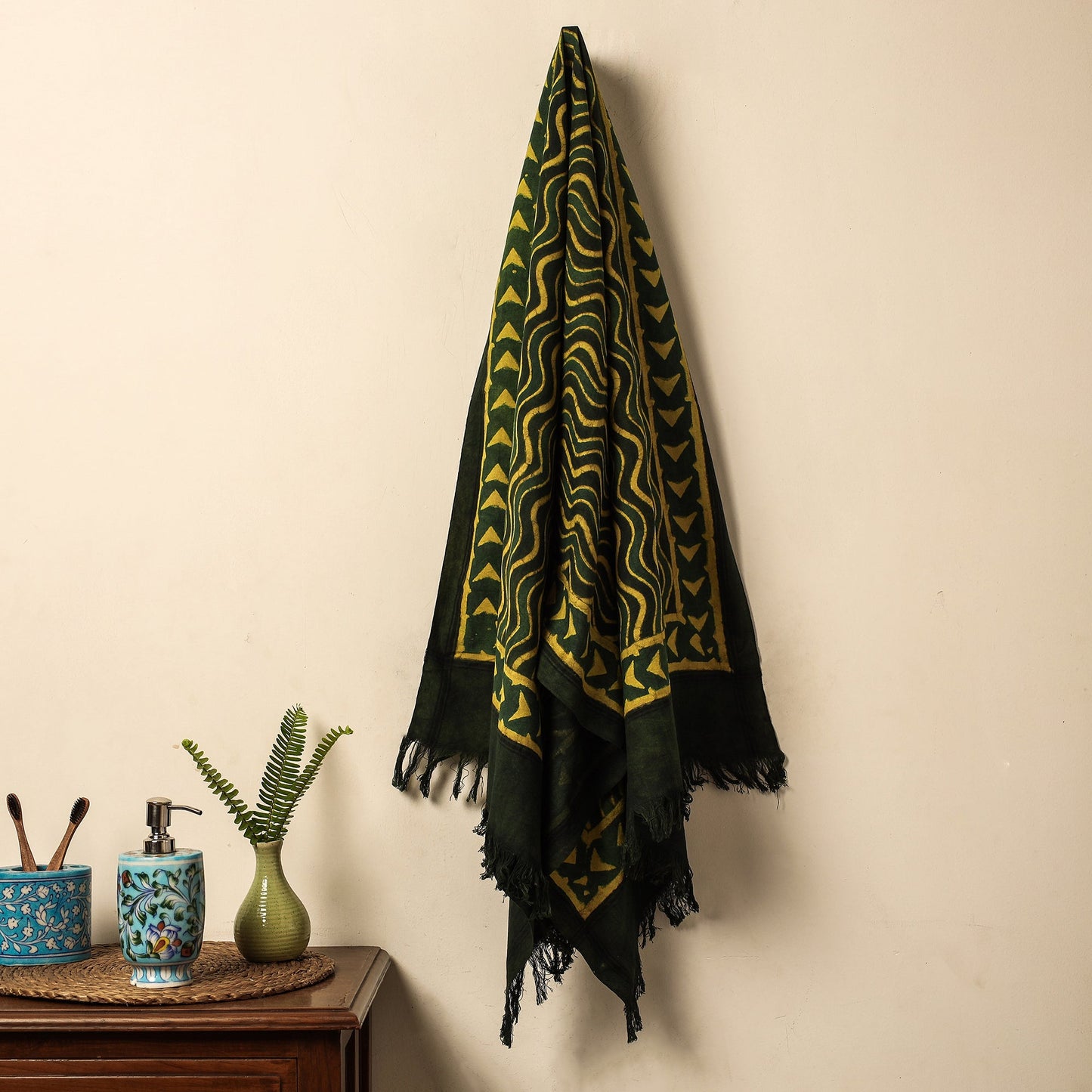 Block Printed Cotton Towel
