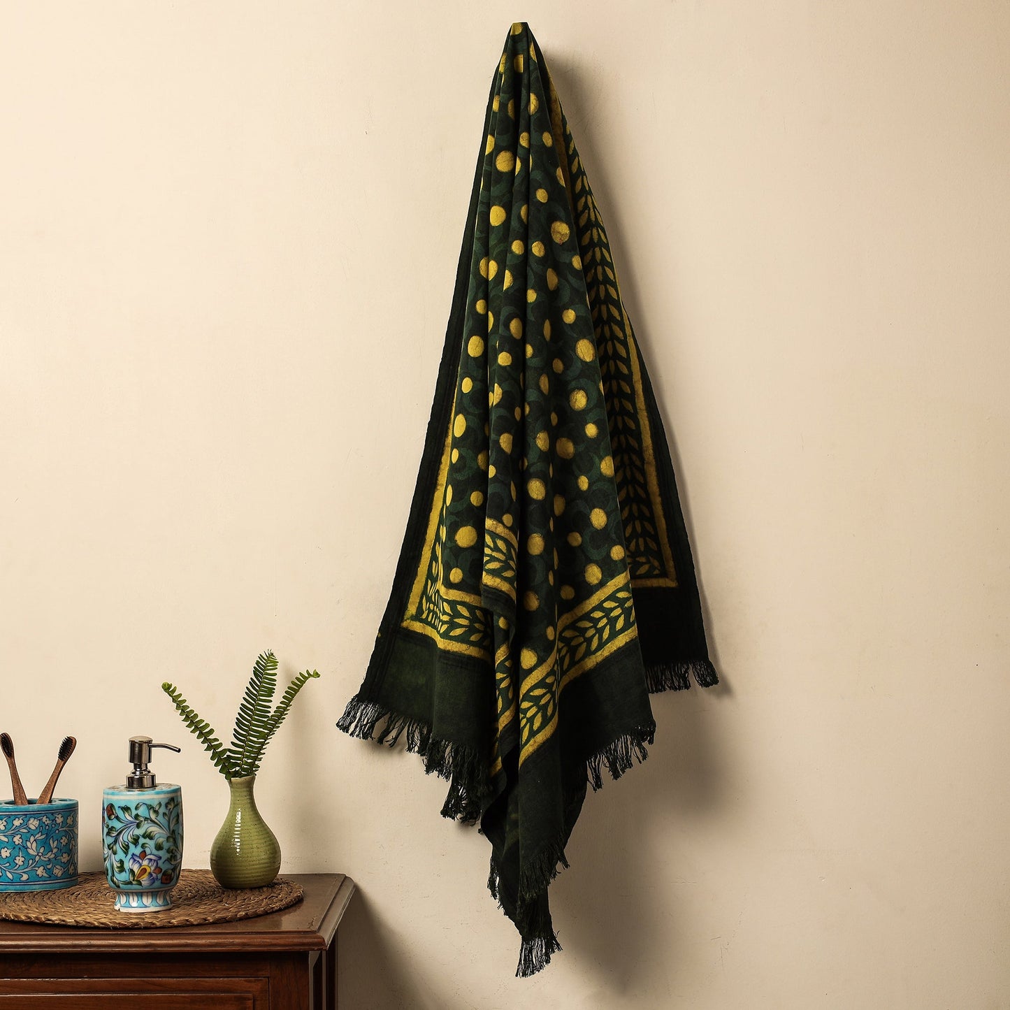 Block Printed Cotton Towel