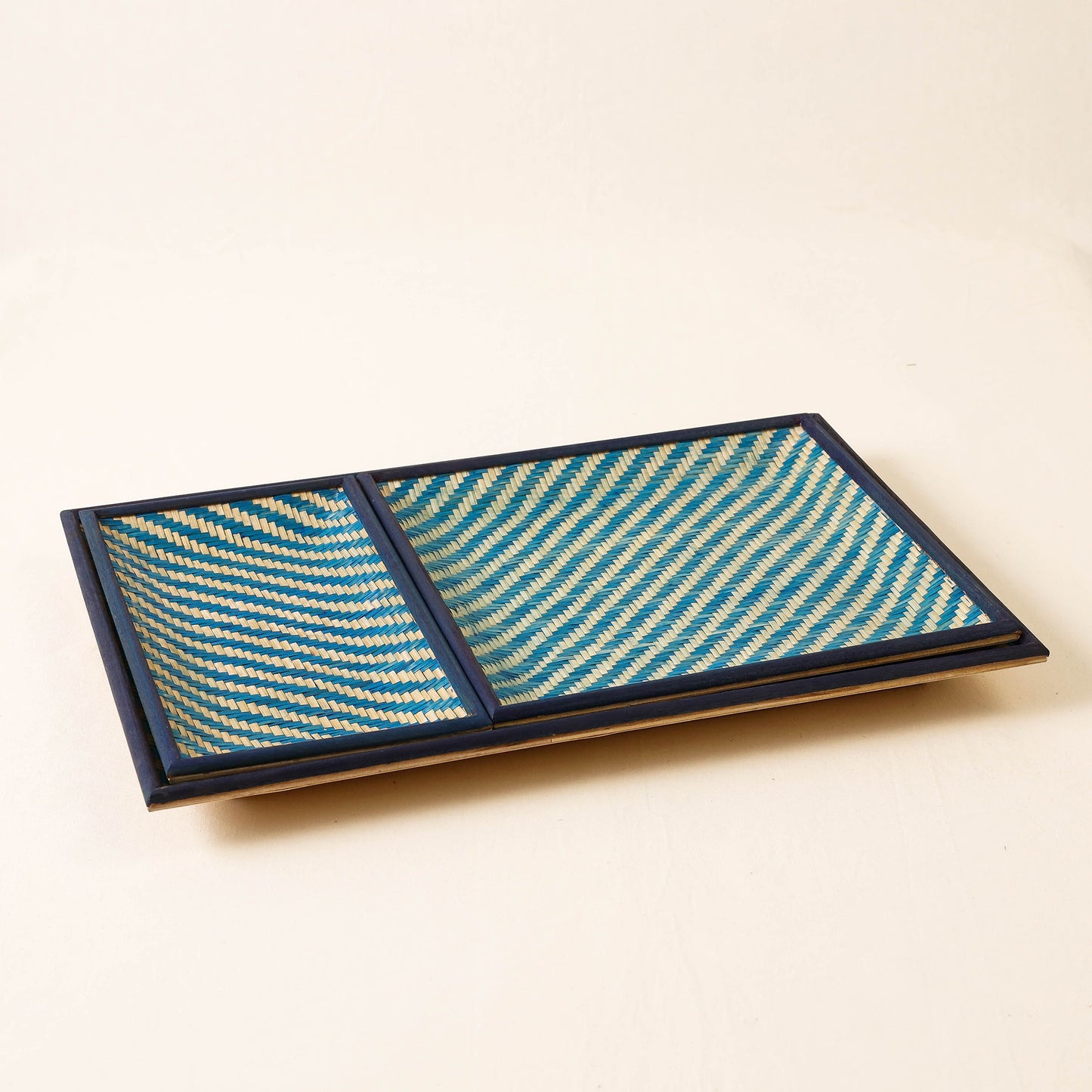 Green Kadam Haat Handmade Bamboo Cereal Tray (Set of 3)