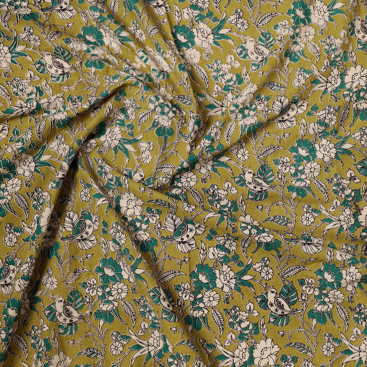 Kalamkari Printed Cotton Precut Fabric 19