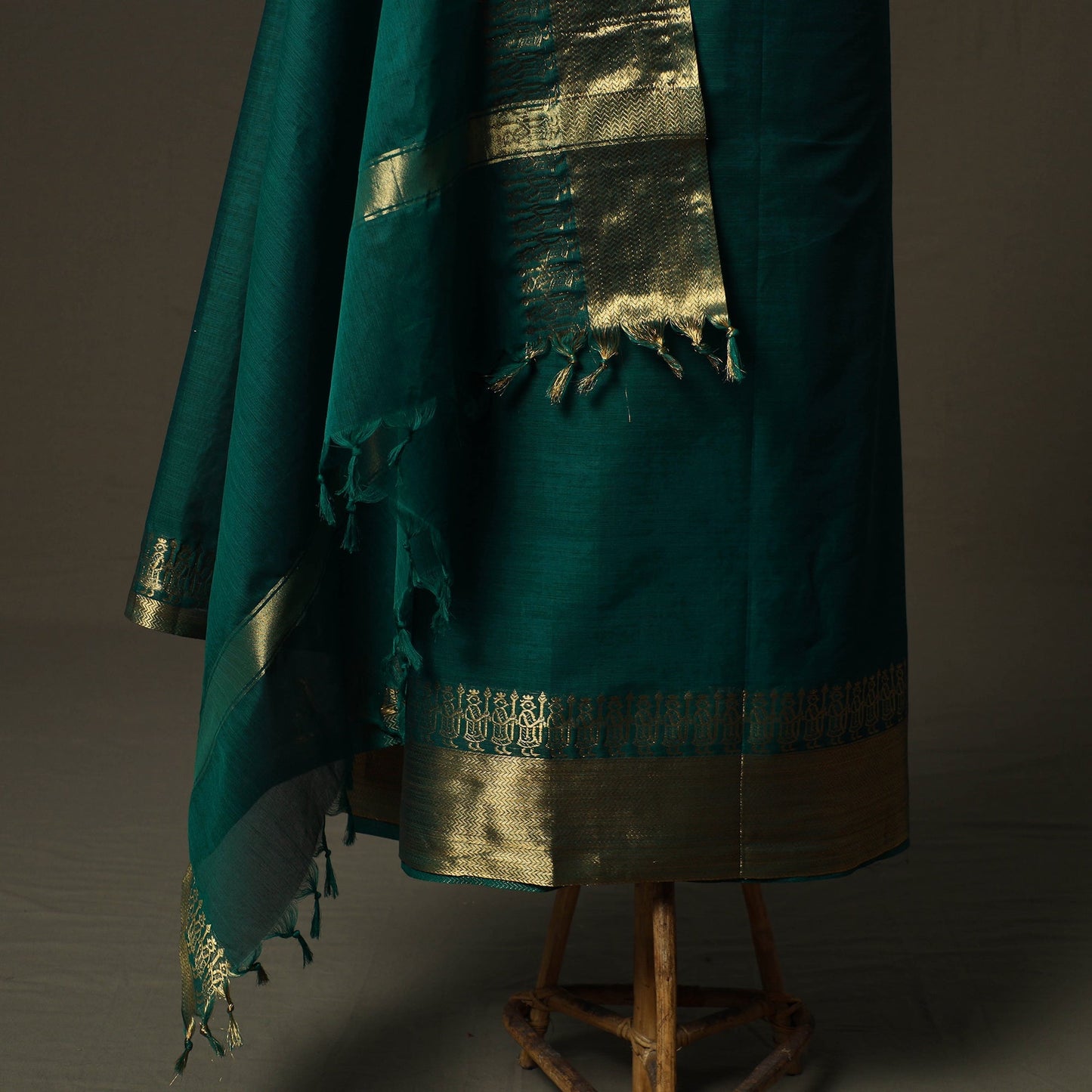 Kandangi chettinad cotton 2pc unstitched dress material 08