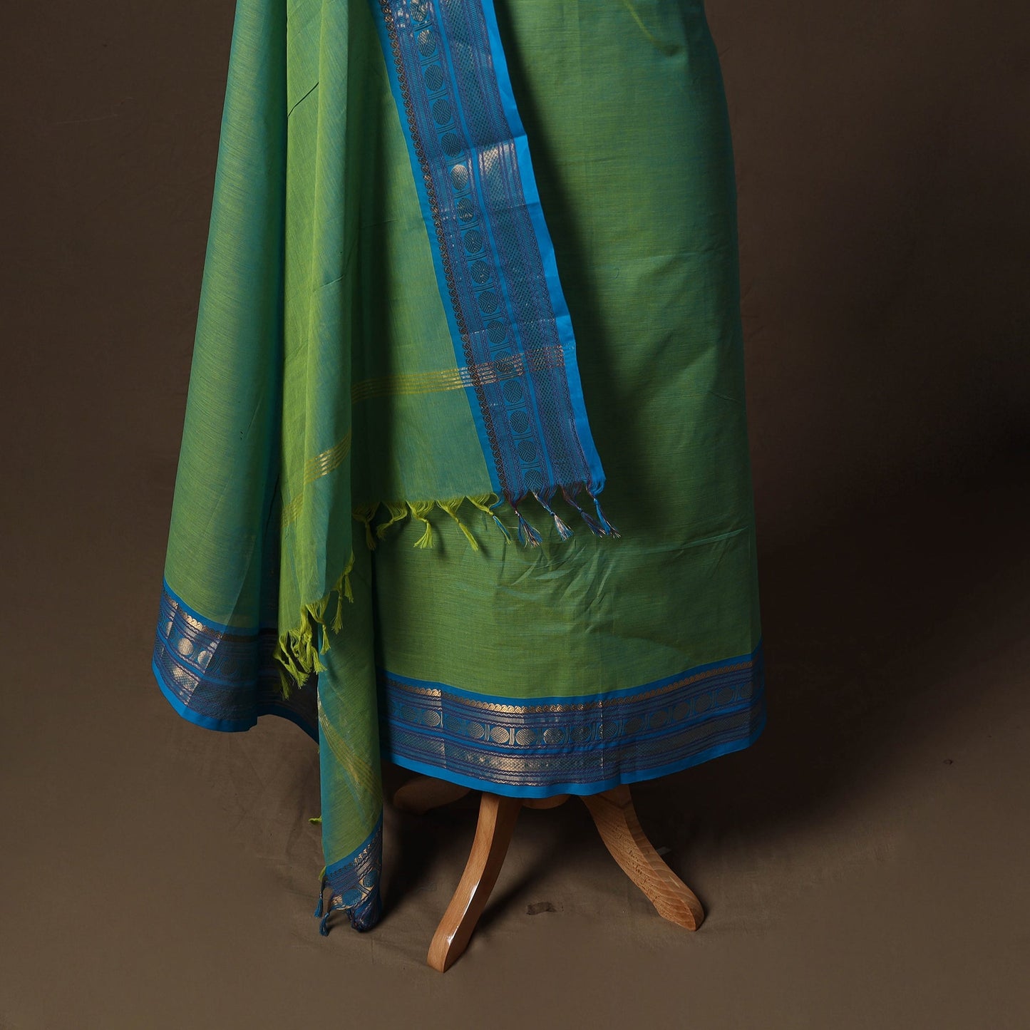 Kandangi chettinad cotton 2pc unstitched dress material 12