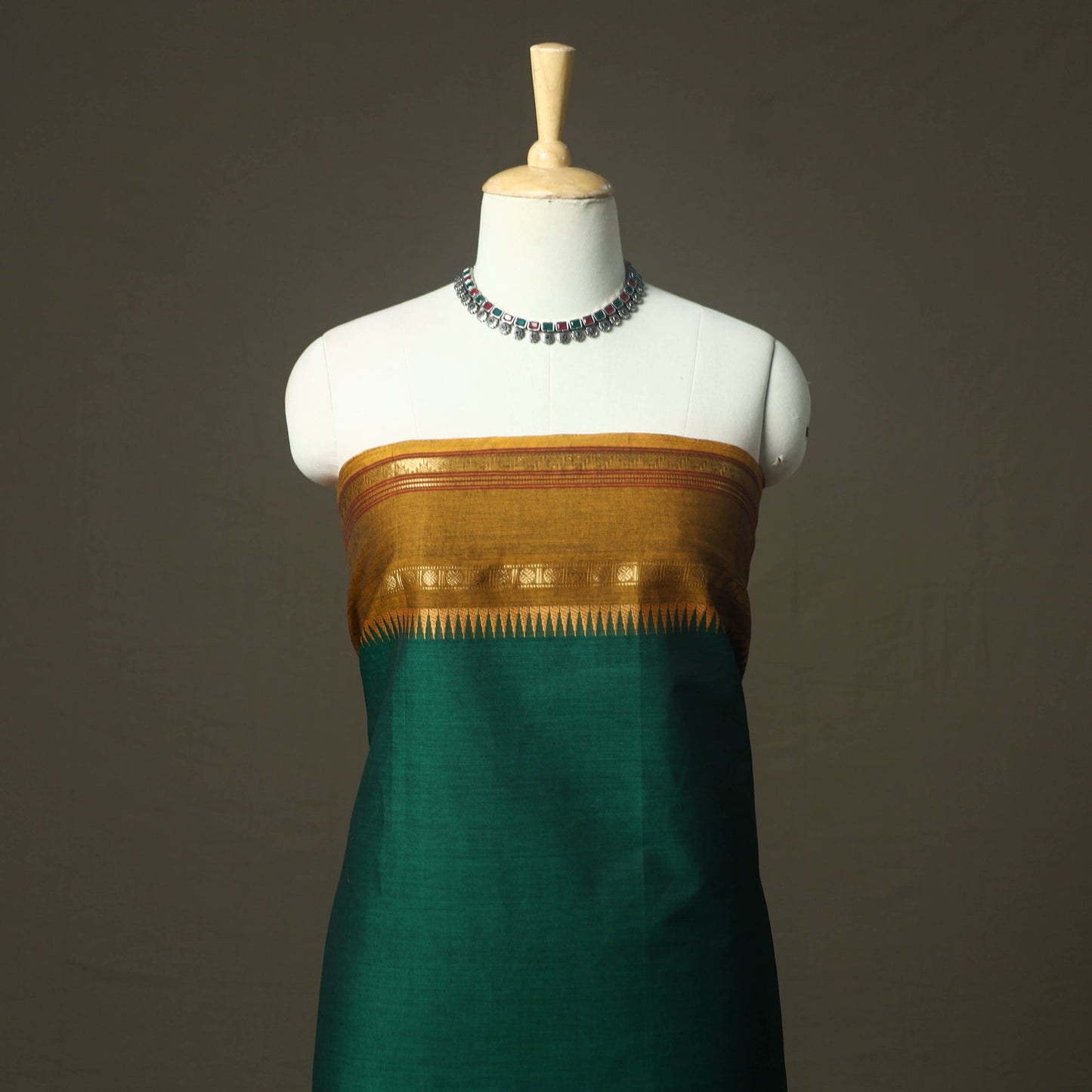 Kandangi chettinad cotton 2pc unstitched dress material 13