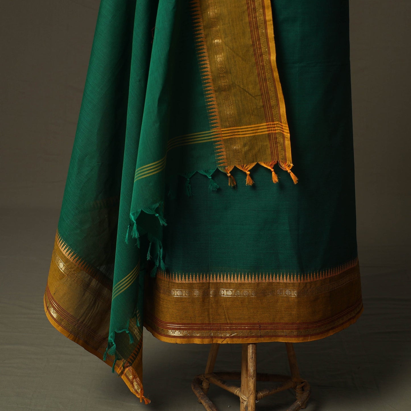 Kandangi chettinad cotton 2pc unstitched dress material 13