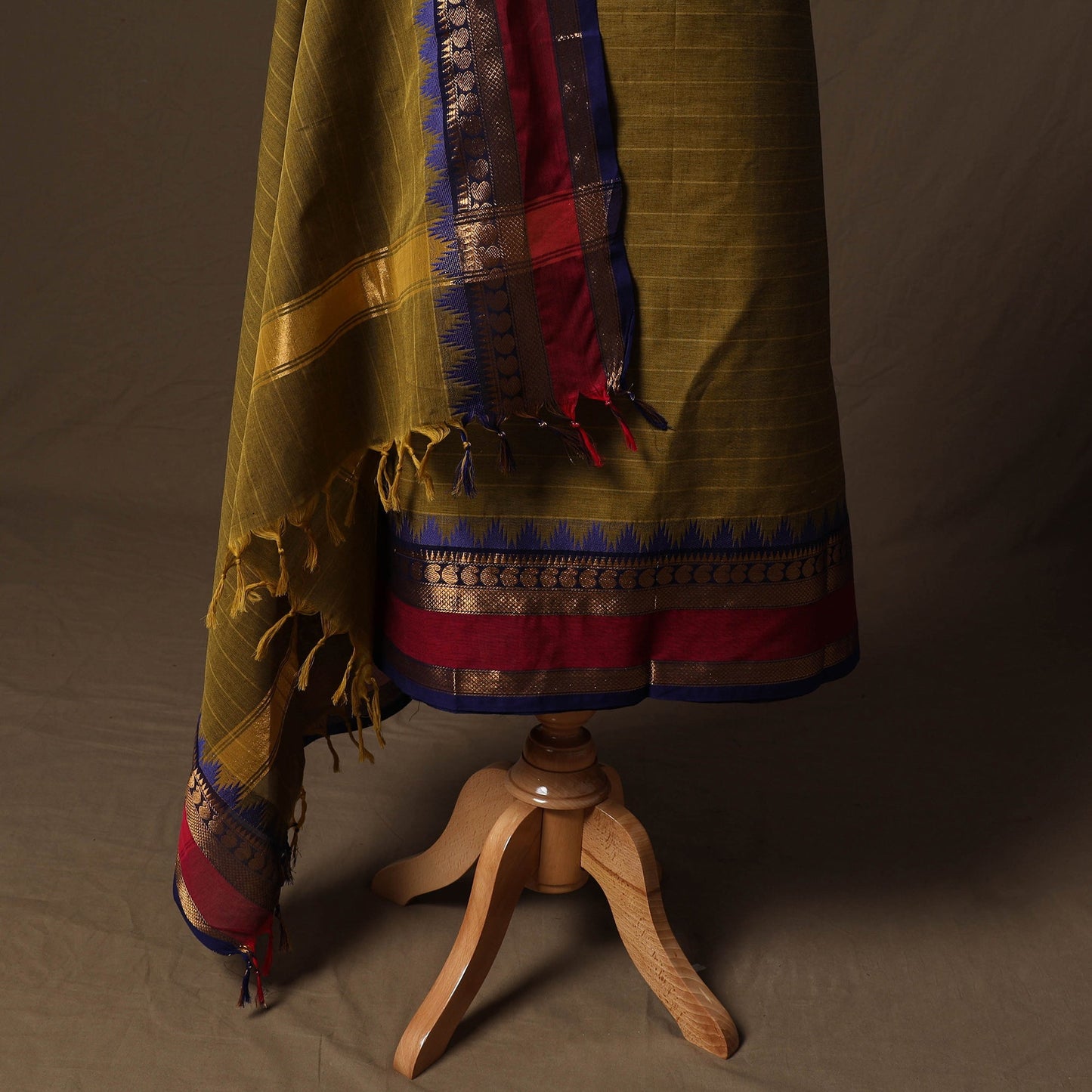Kandangi chettinad cotton 2pc unstitched dress material 21